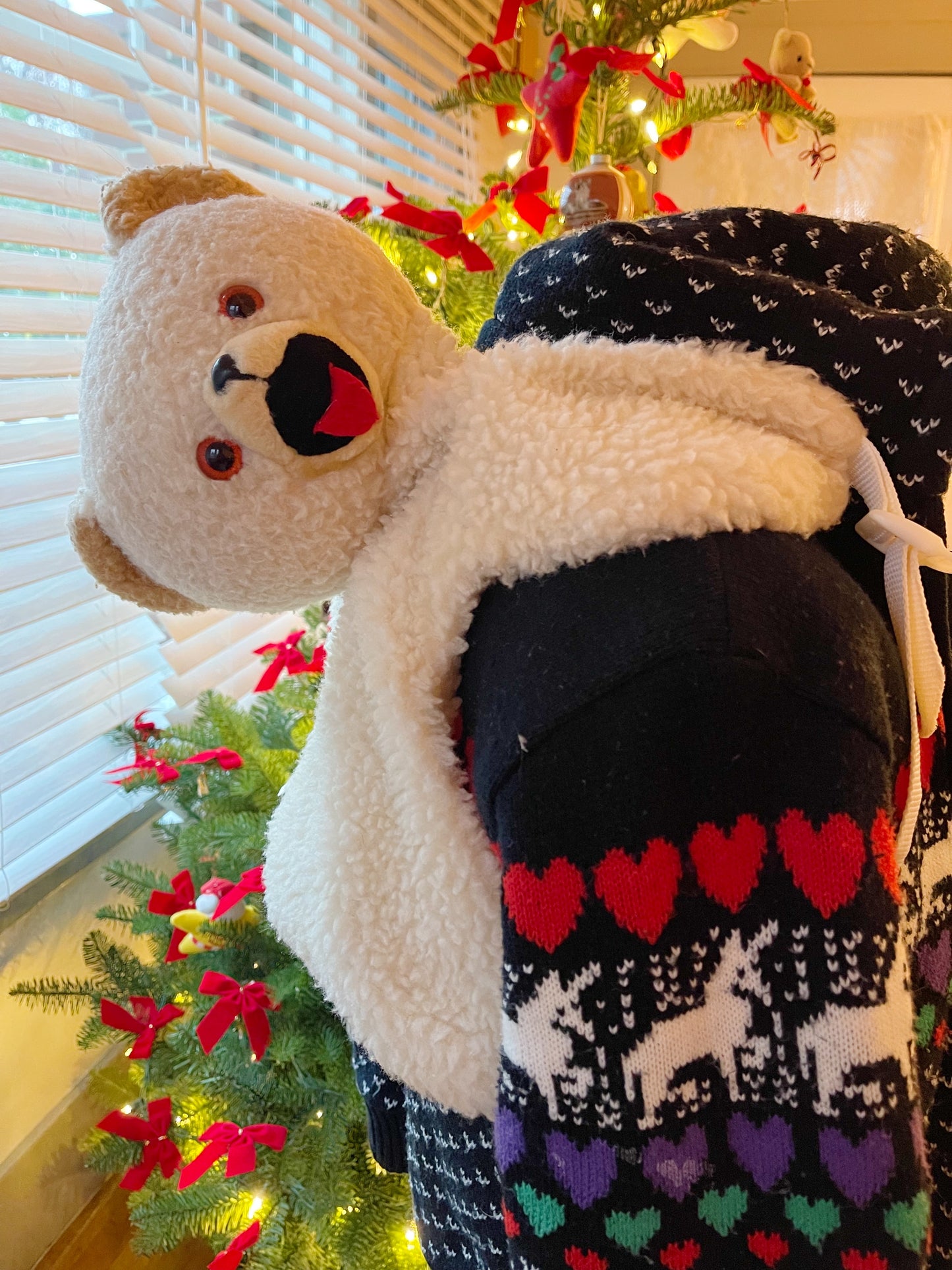 Vintage Snuggle Bear Plush Backpack