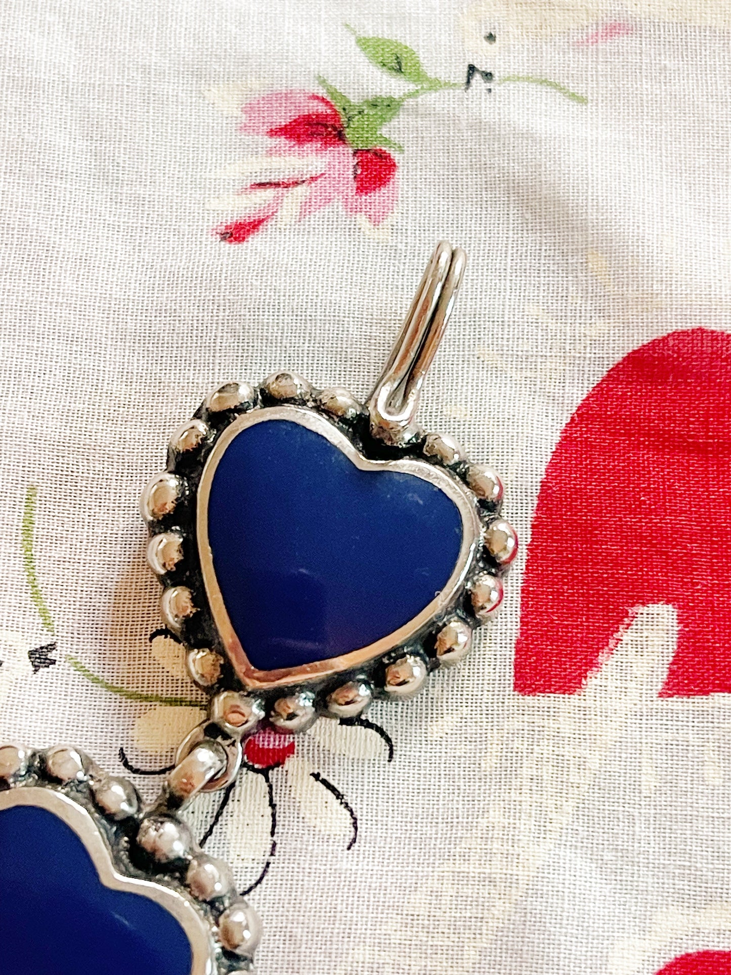 Vintage Enamel Heart Bracelet