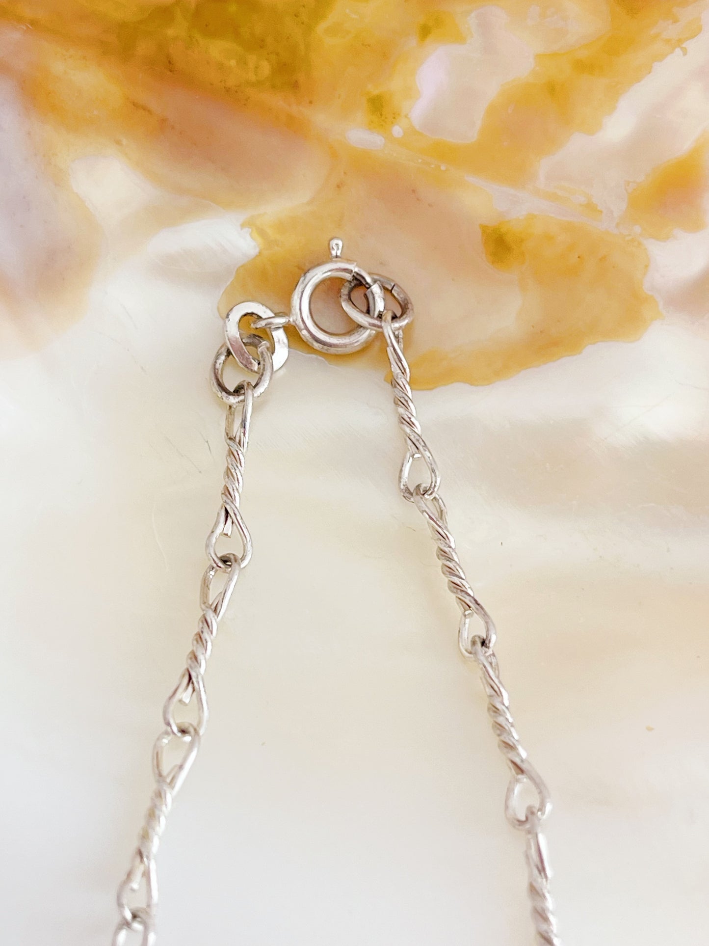 Twisted Bar Silver Necklace