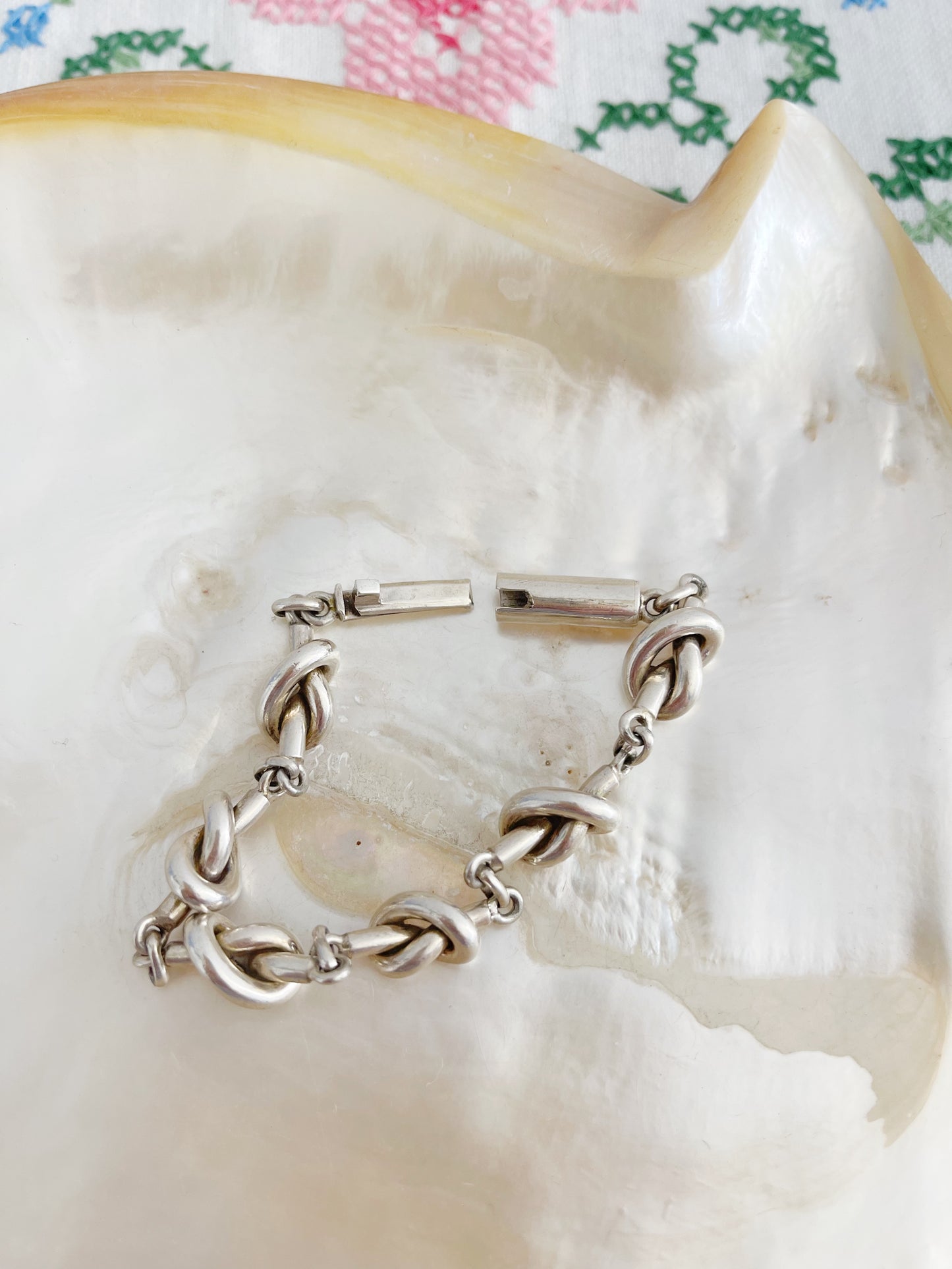 1970’s Pretzel Silver Bracelet.