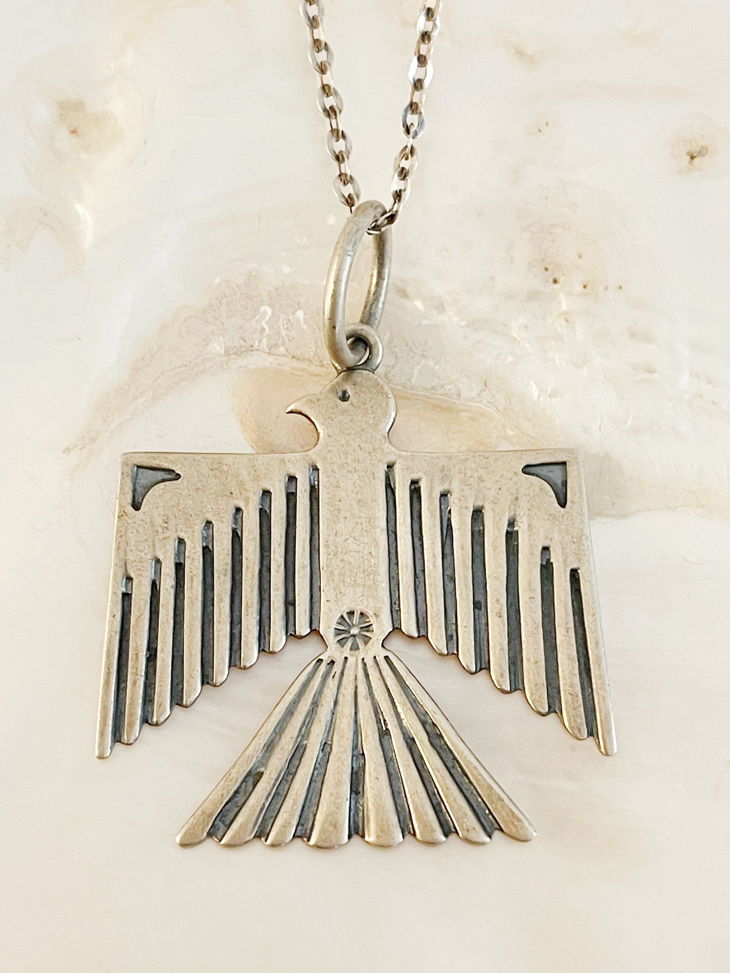 Vintage Thunderbird Huge Necklace.