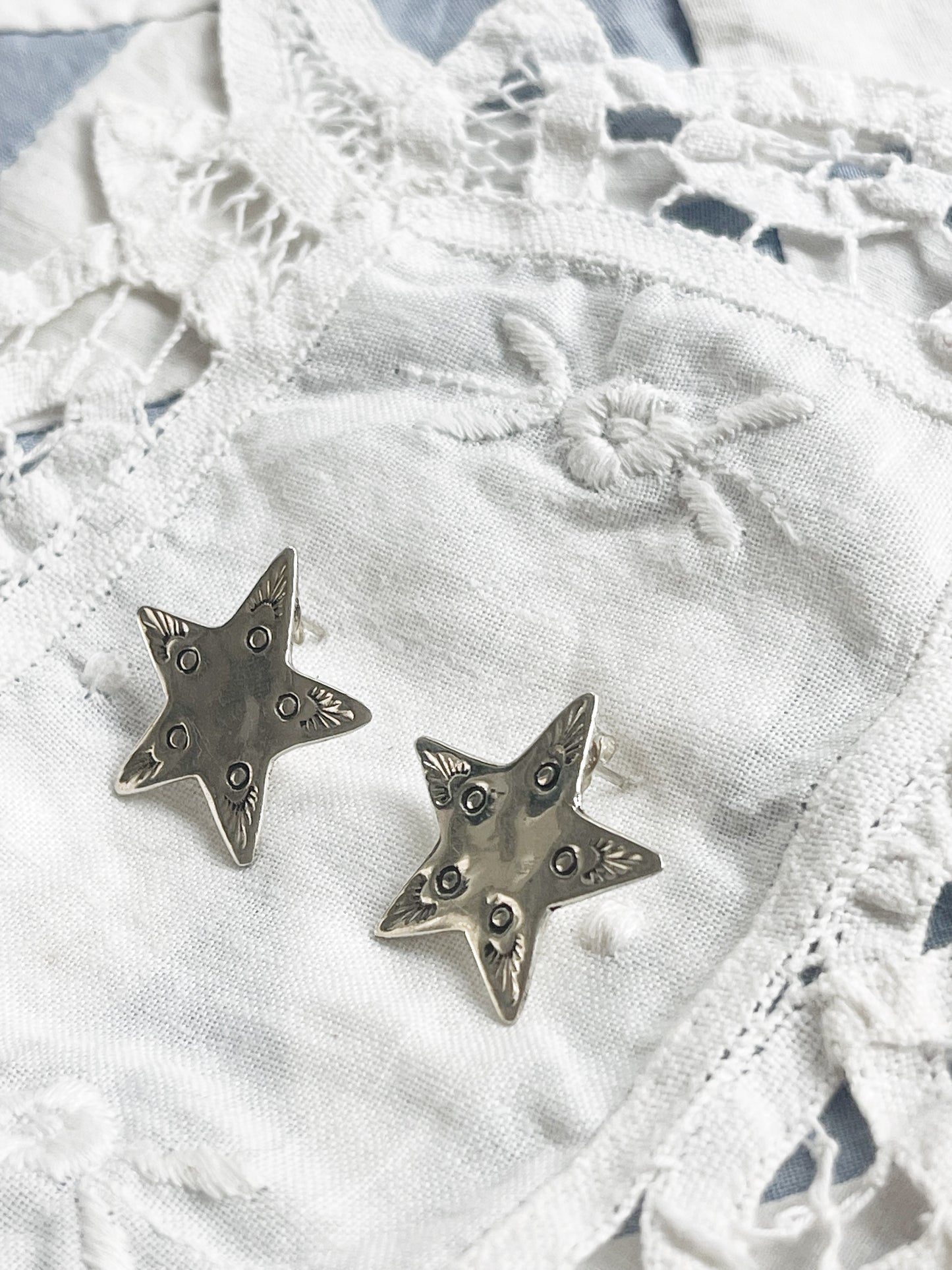 Navajo Sterling Silver Star Pierce