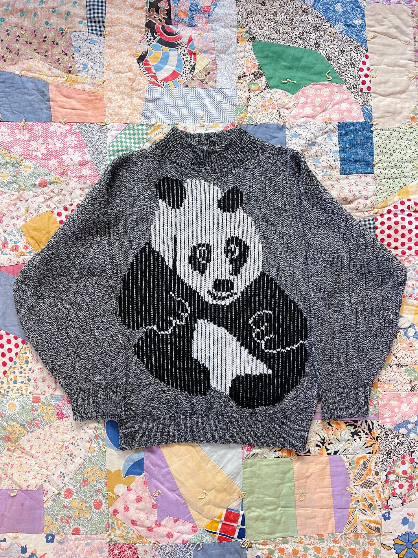 1980s Panda Knit Sweater