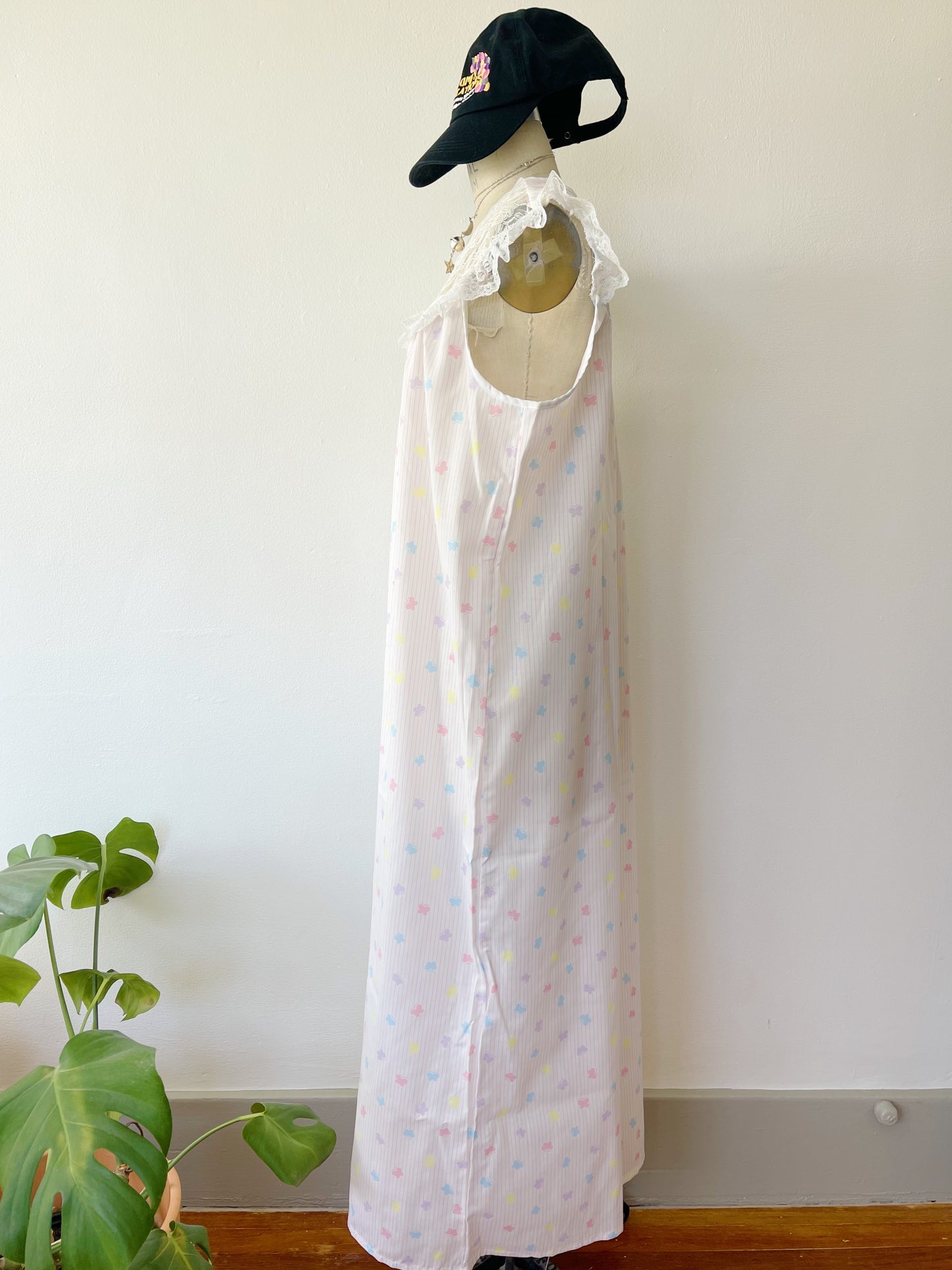 Cotton Butterfly Printed Long Dress