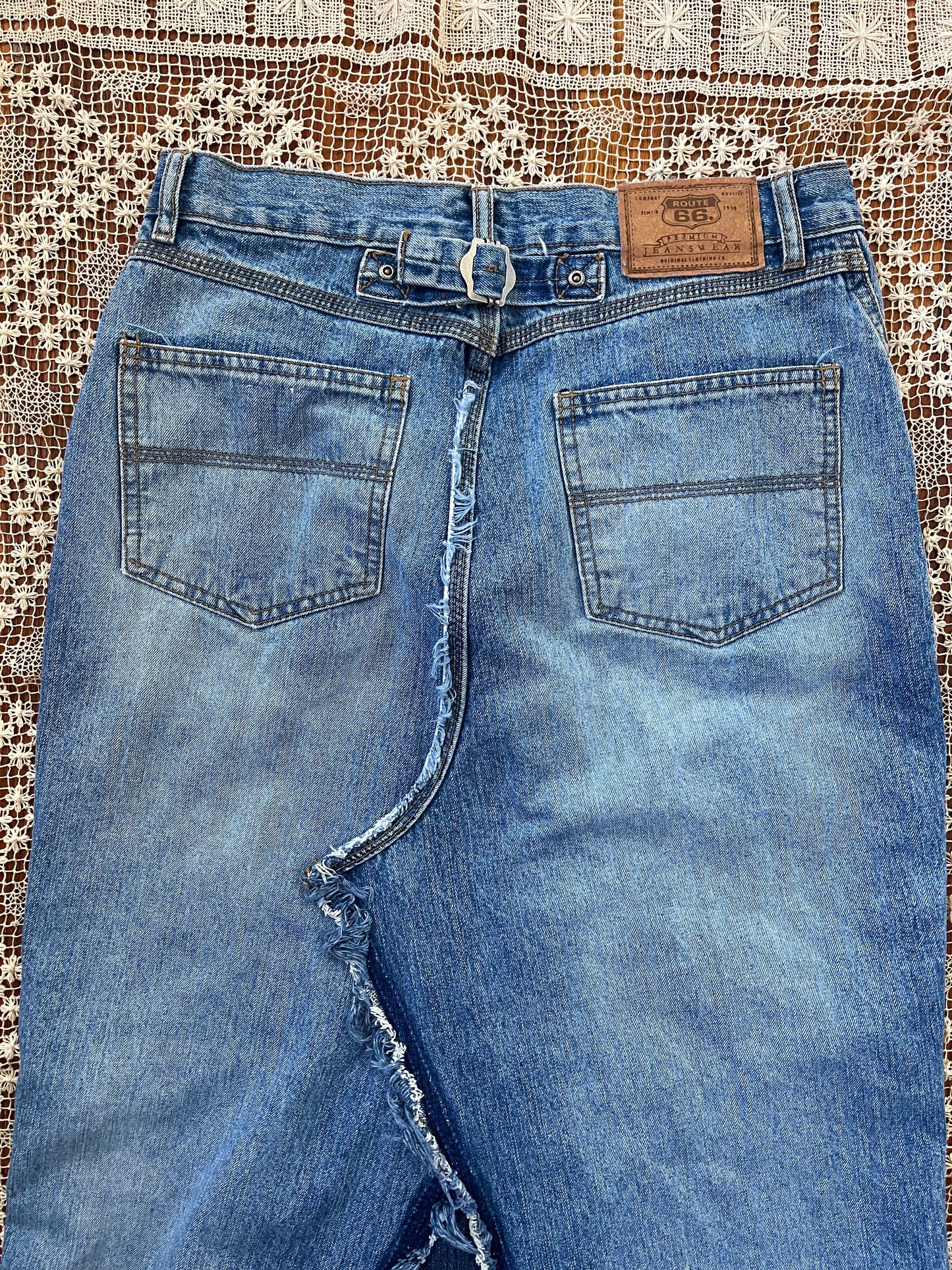 Remake Denim Maxi Skirt