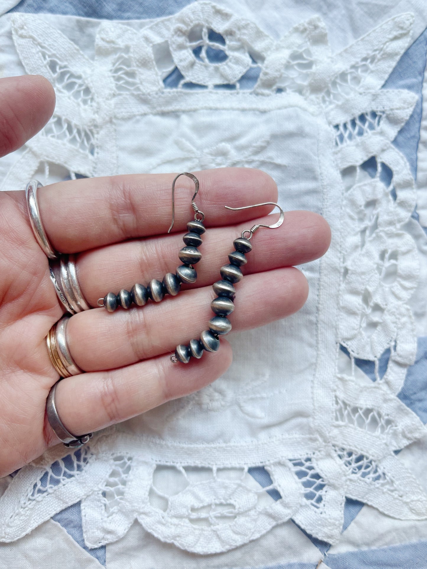 Navajo Pearl Drop Pierce