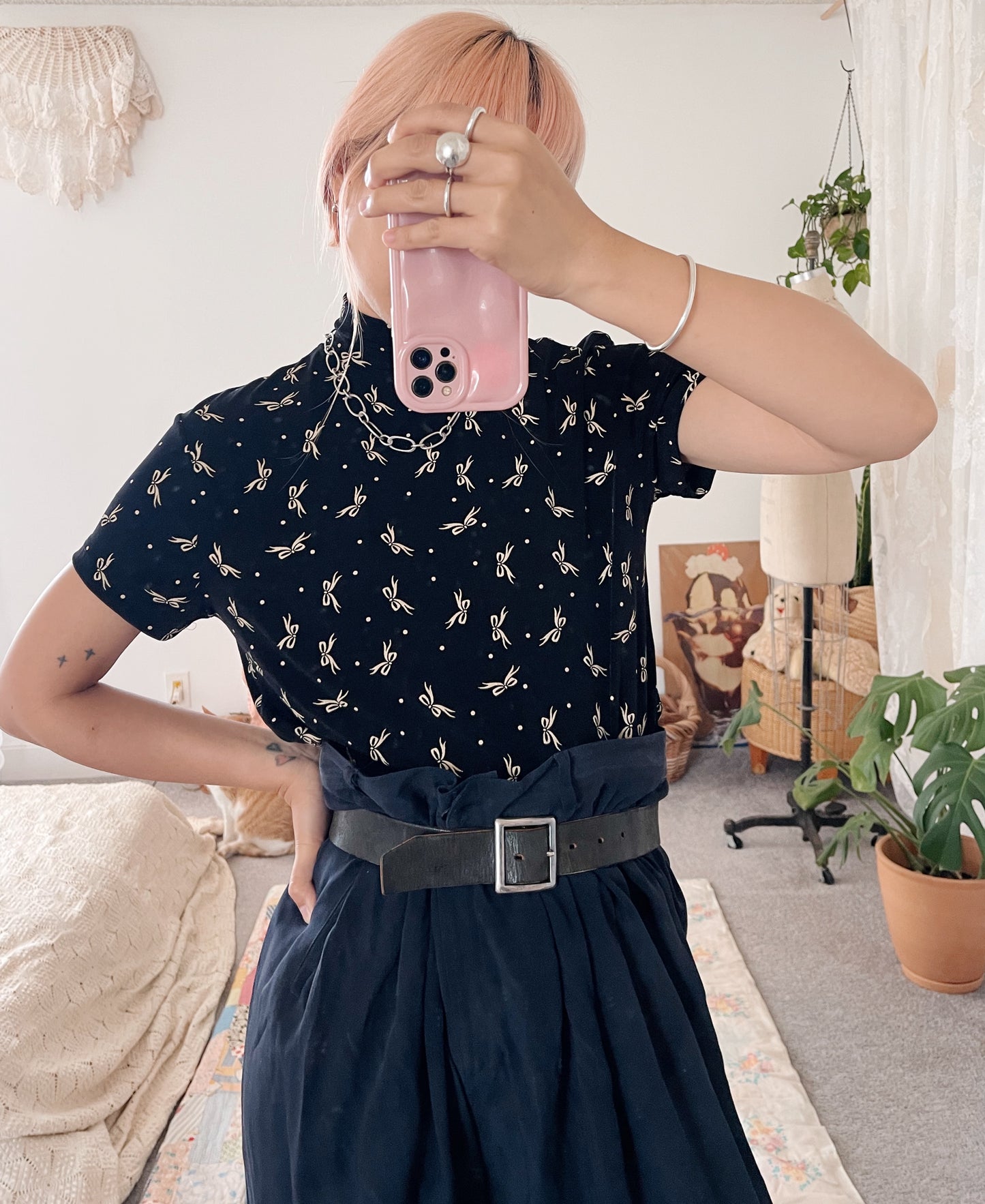 1980s Ribbons and Dots Tops