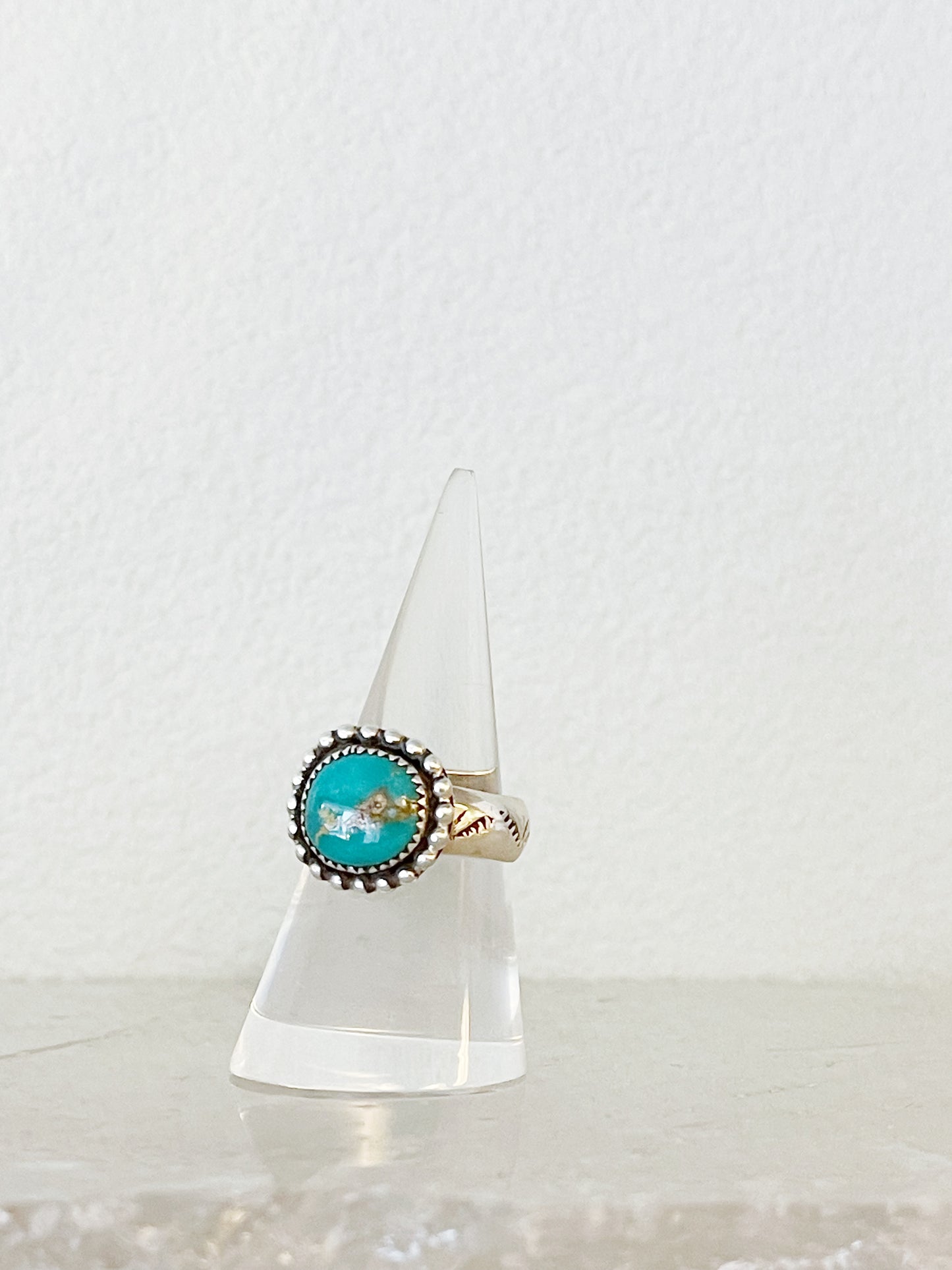 Navajo Green Turquoise Ring.