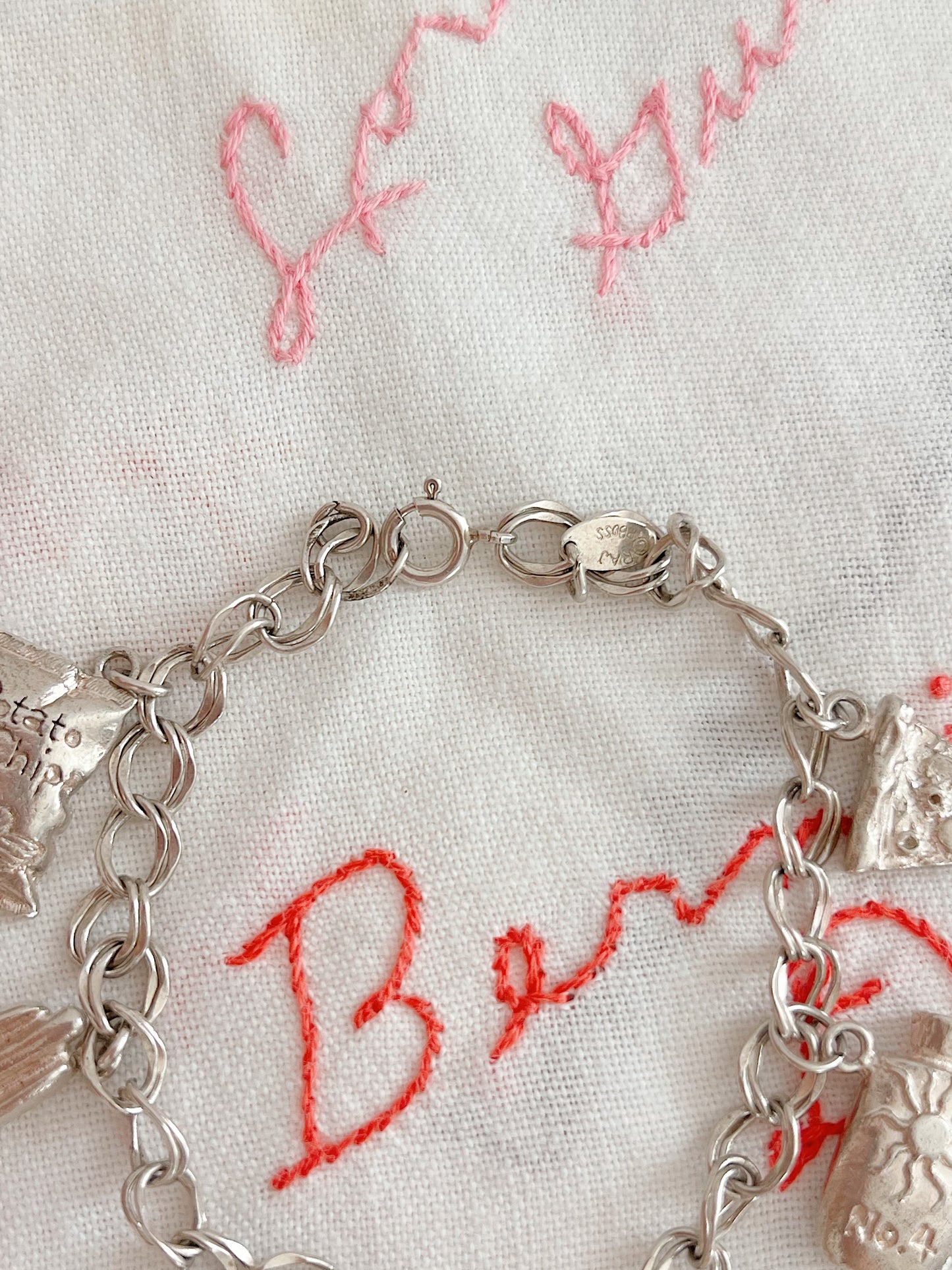 Vintage New York Motif Charms Bracelet