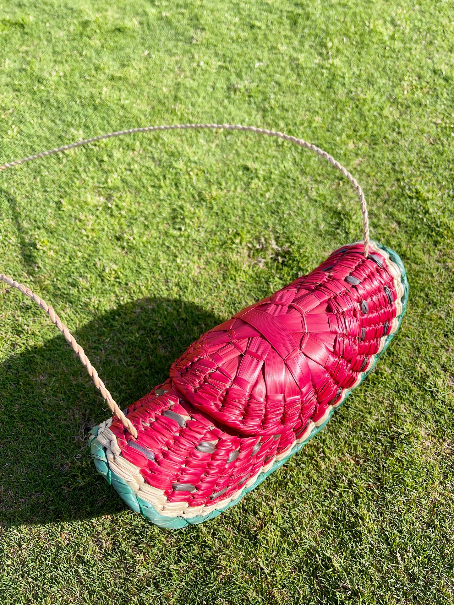 Watermelon Straw Shoulders Bag.