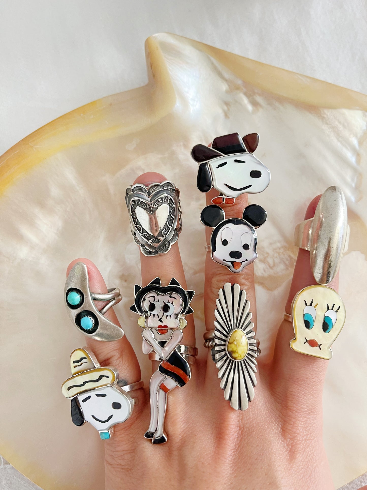 Zuni Don Dewa Mickey Ring.