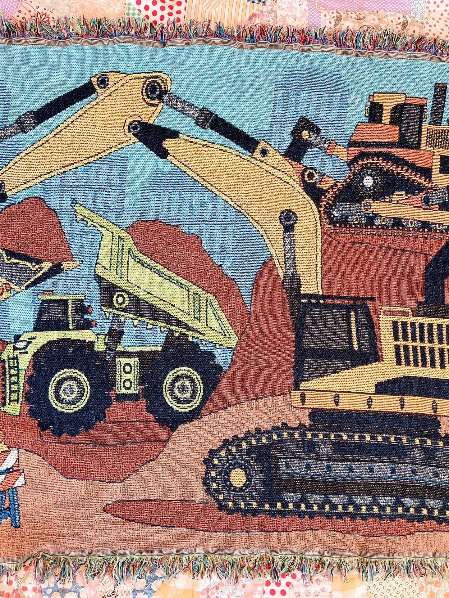So Funny! Excavator Car Blanket