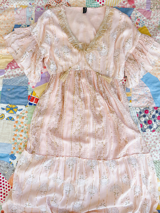 Baby Pink Vacances Long Dress