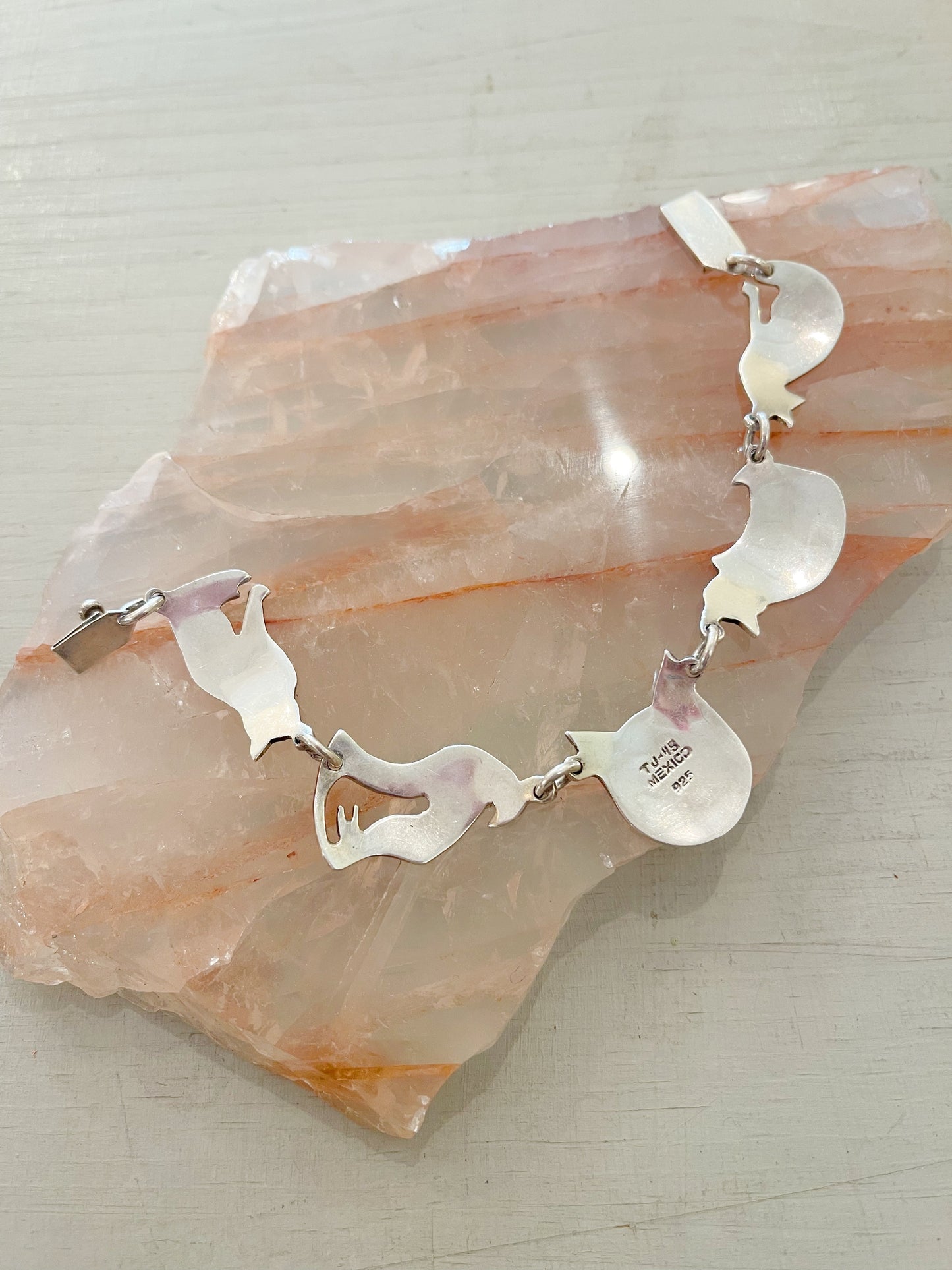 1990‘s Cats Sterling Silver Bracelet