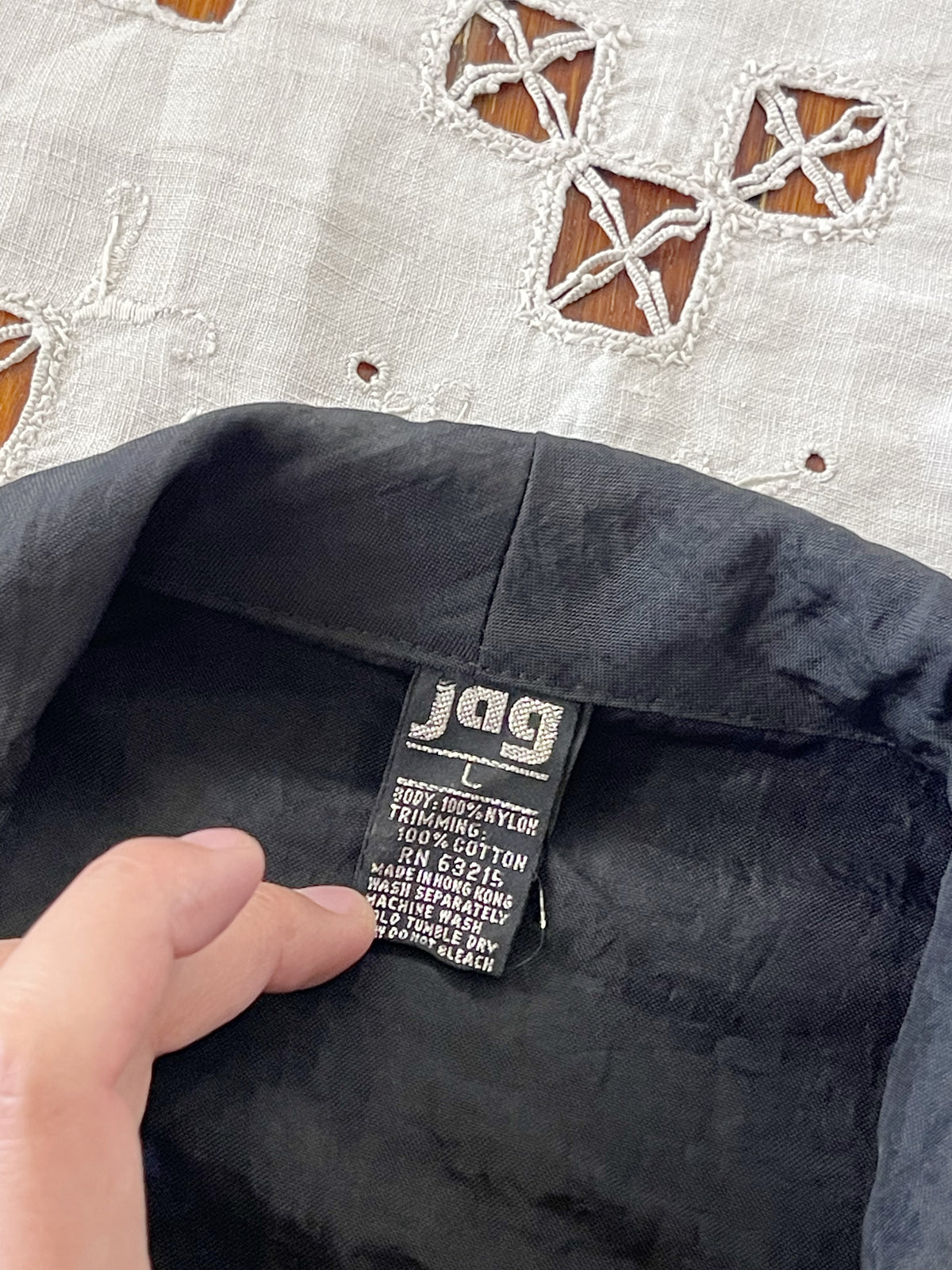 1980s Oversize Black Vest