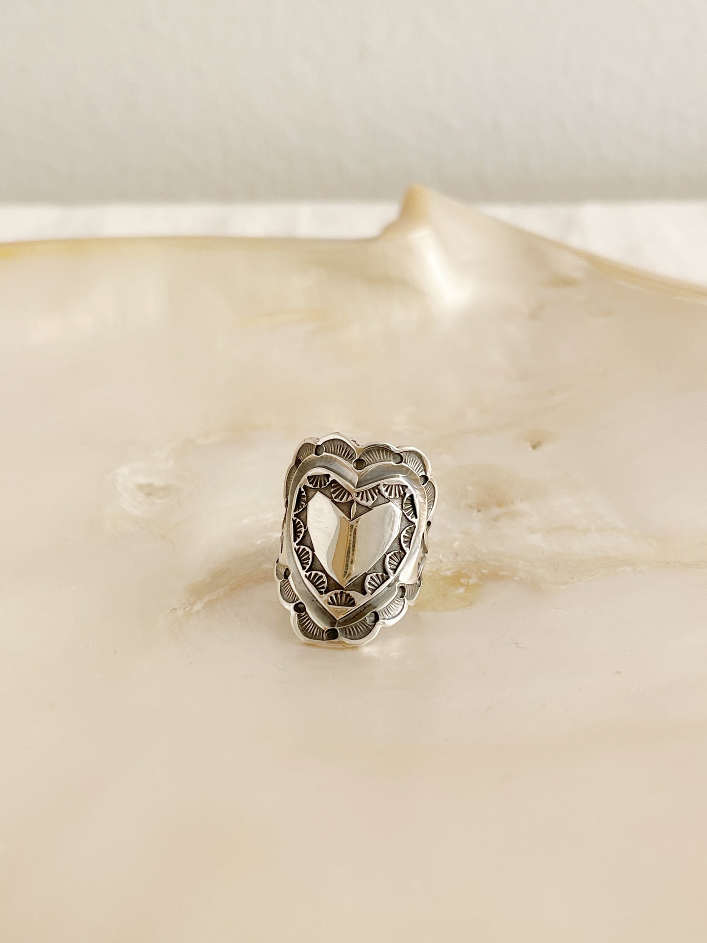 Sunshine Reeves Heart Band Ring.