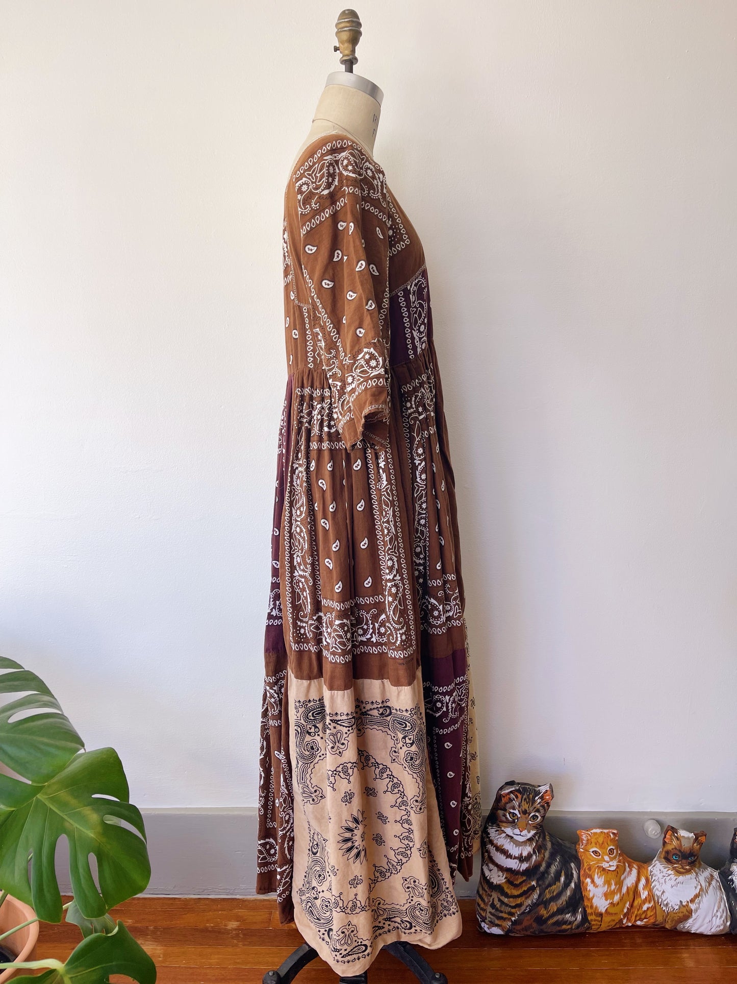 Vintage Bandana Long Dress
