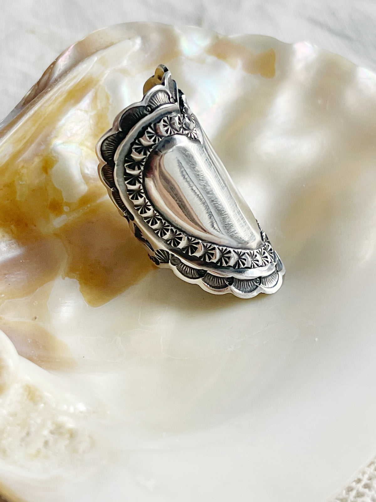 Sunshine Reeves Big Heart Band Ring