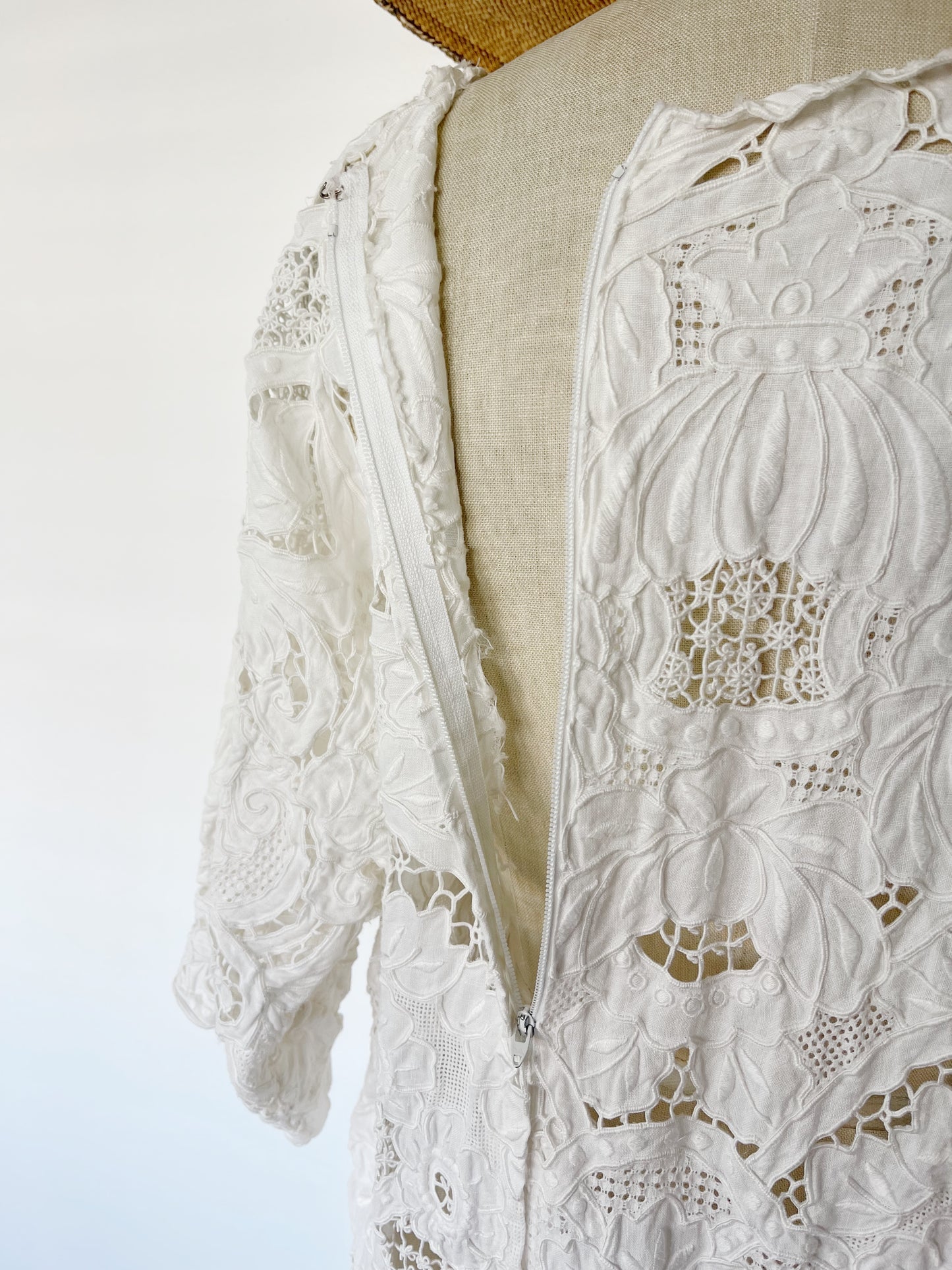 Vintage Cotton Tablecloth Dress