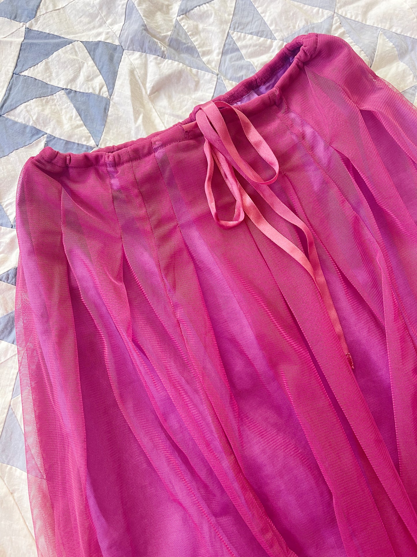 lilac colored soft tulle skirt