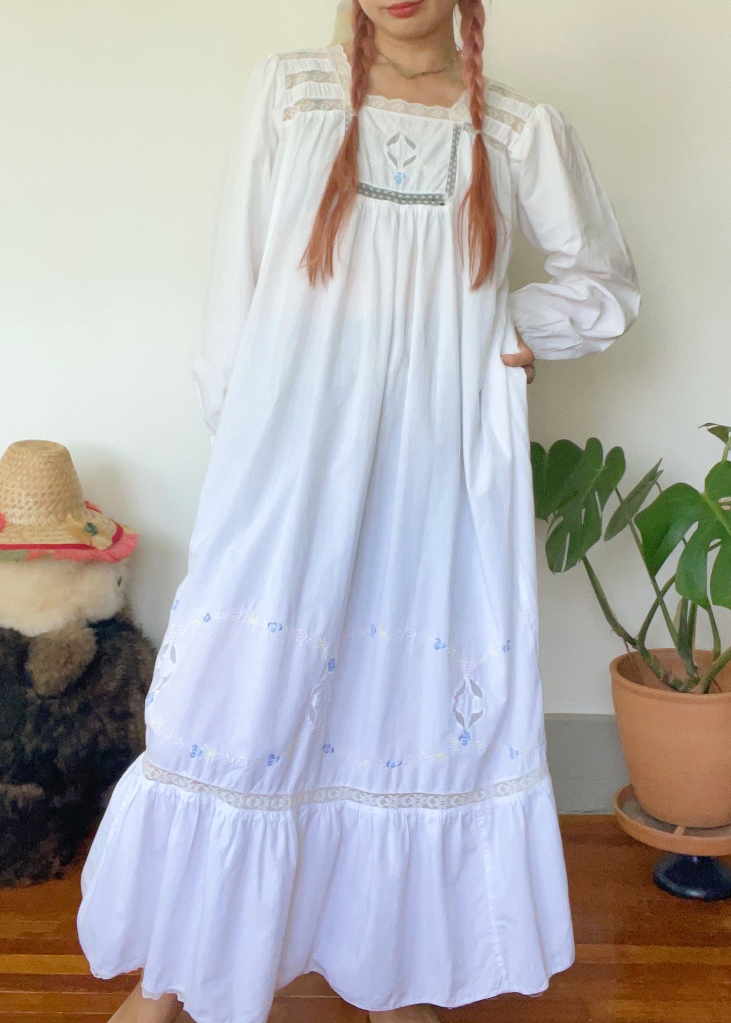 Vintage Cotton Maxi Dress