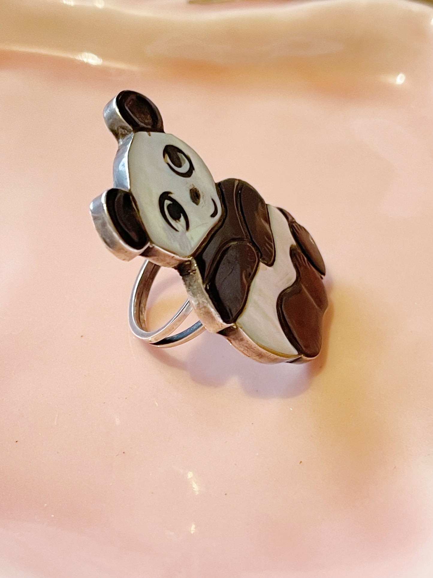 So Cute! Zuni Panda Ring
