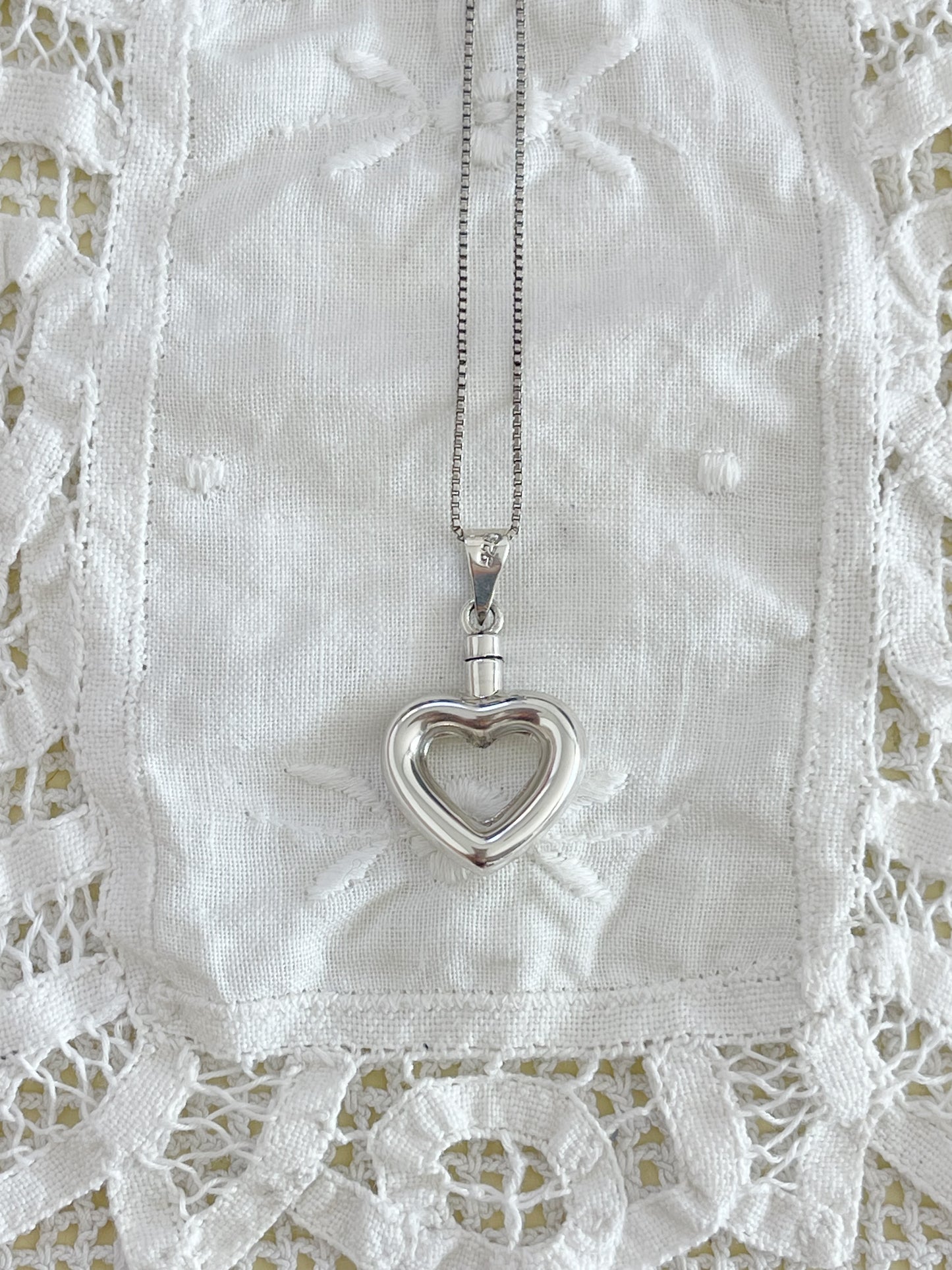 Heart Perfume Bottle Necklace