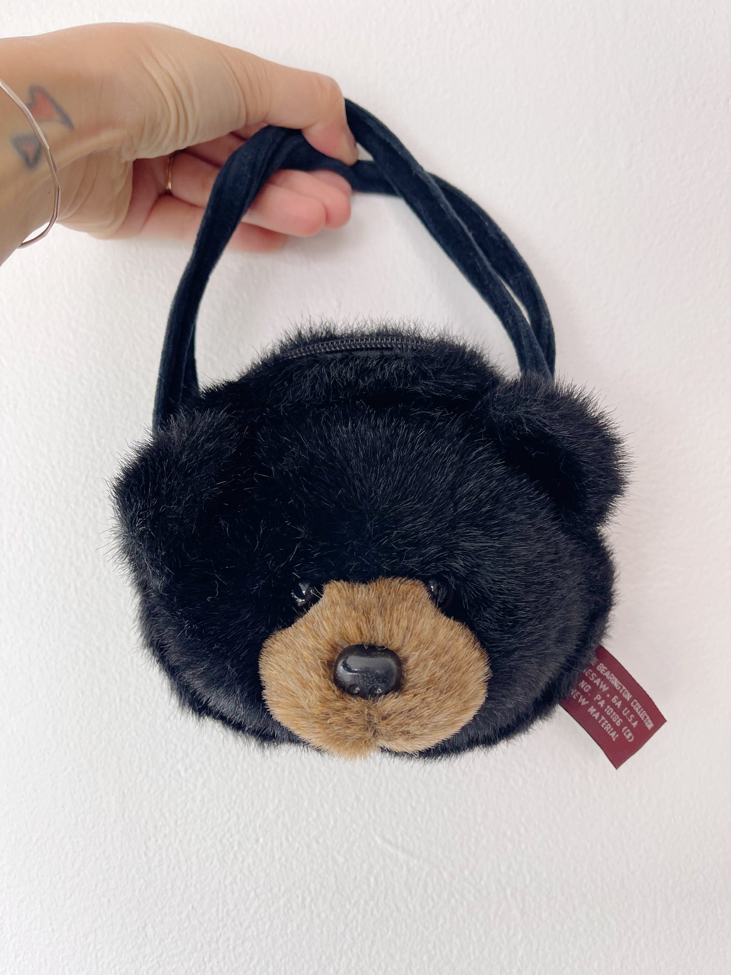 Bear Face Plush mini Hand Purse