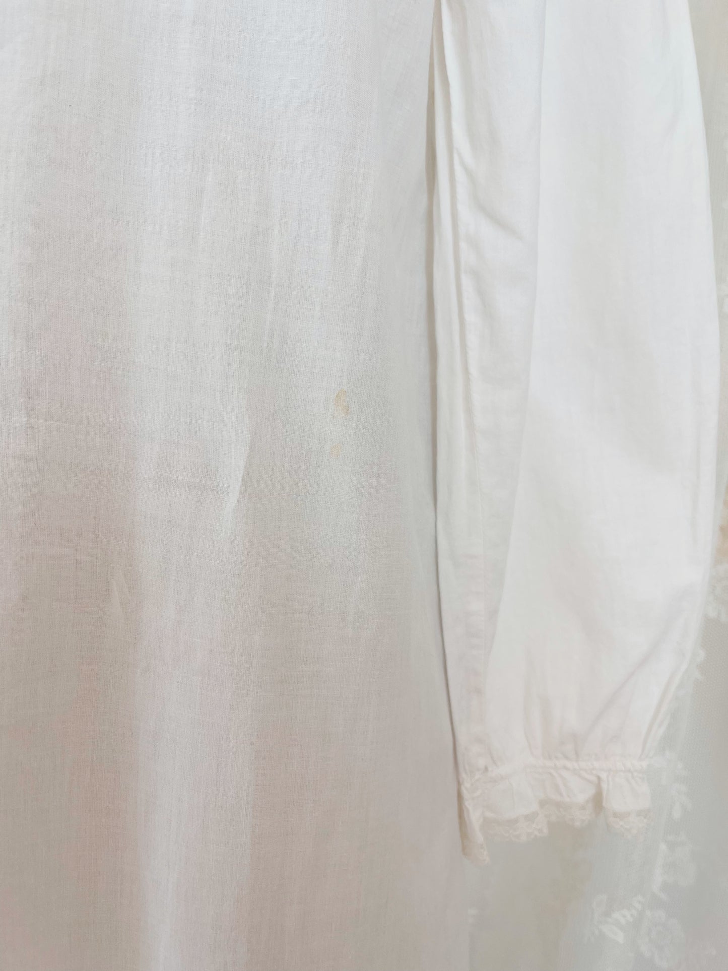 Vintage Cotton Ribbon Long Dress