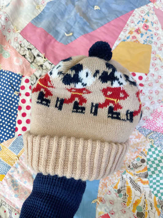 Vintage Mickey Mouse Knit Cap