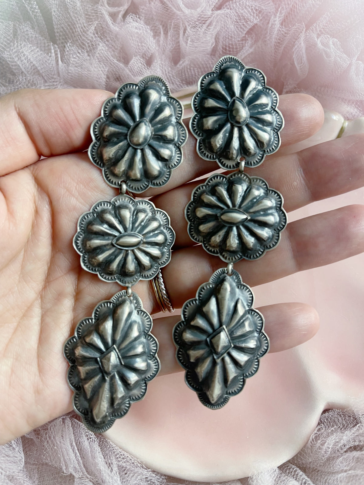 Navajo Long Style Concho Pierce