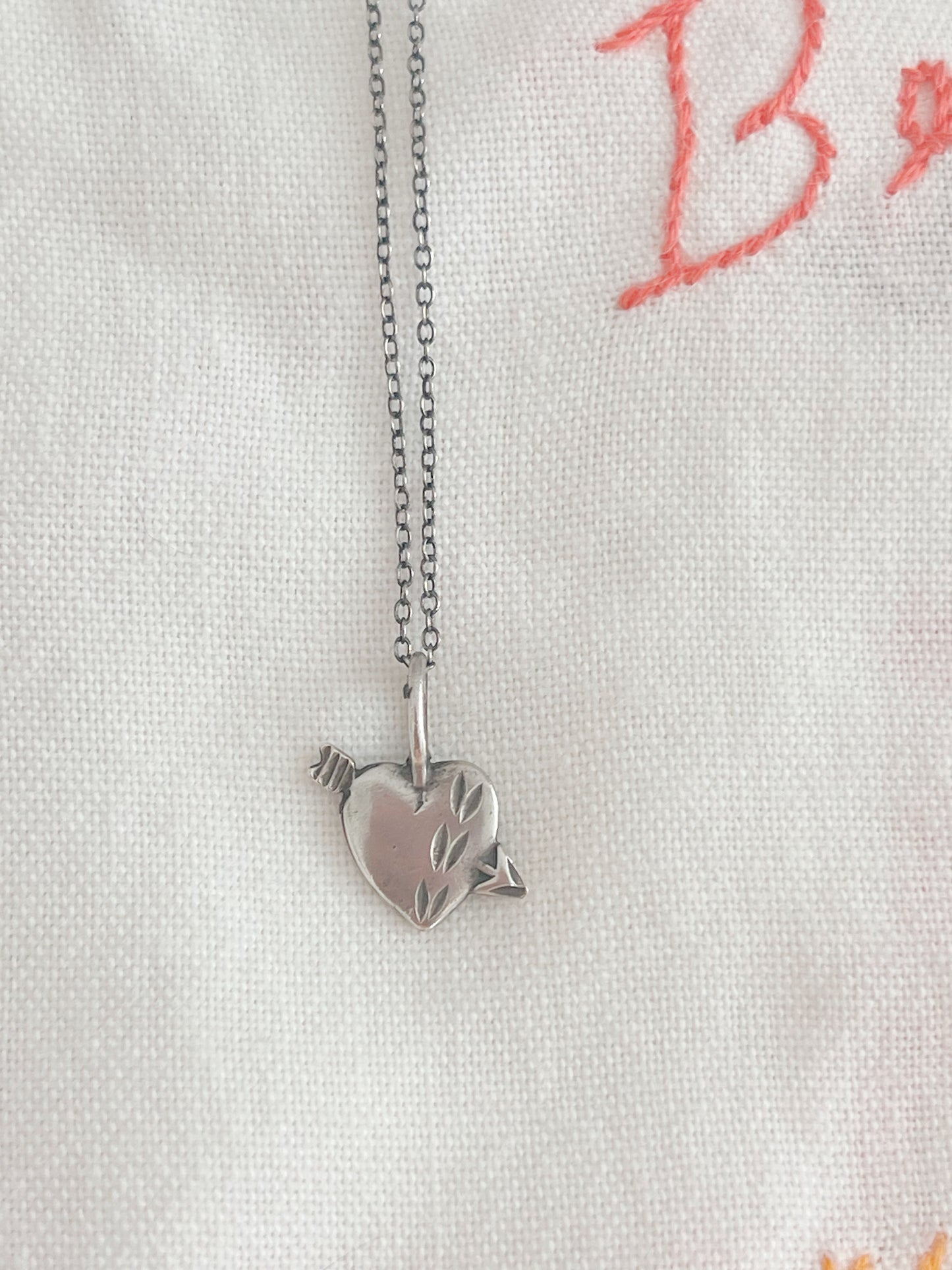 Tiny Heart Silver Necklace