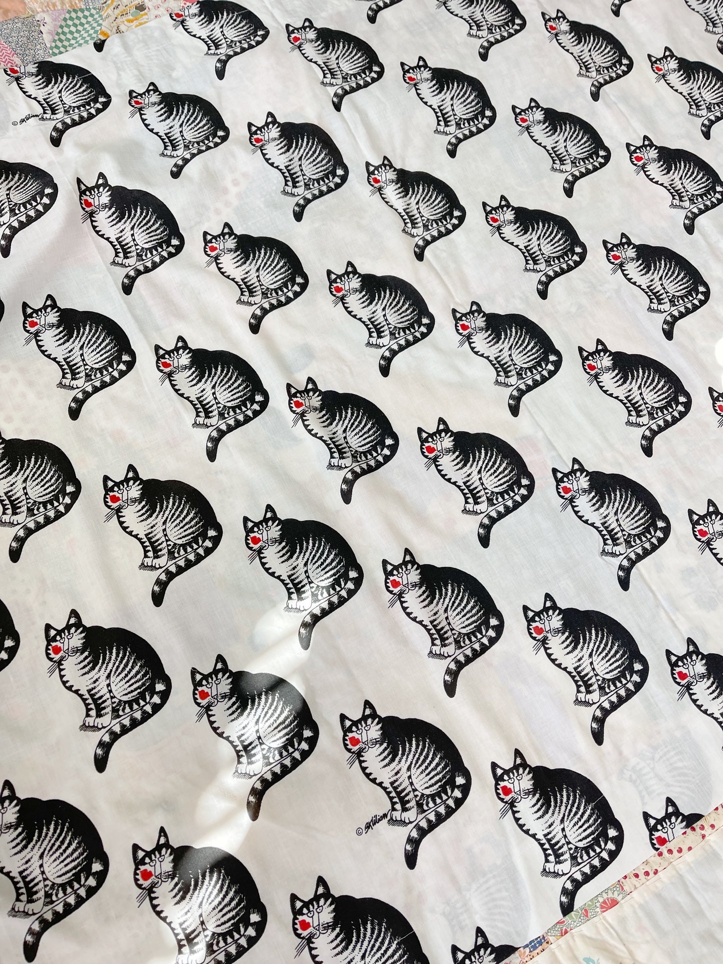 Vintage Kliban Cat Sheets Curtains