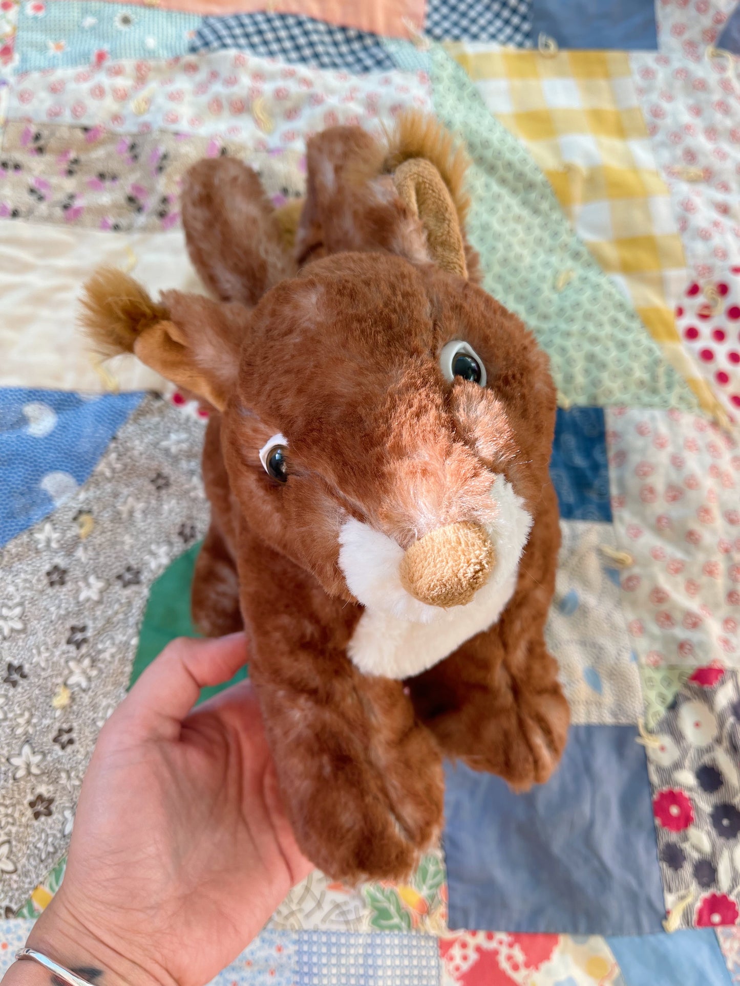 Squirrel Plush Hand Bag