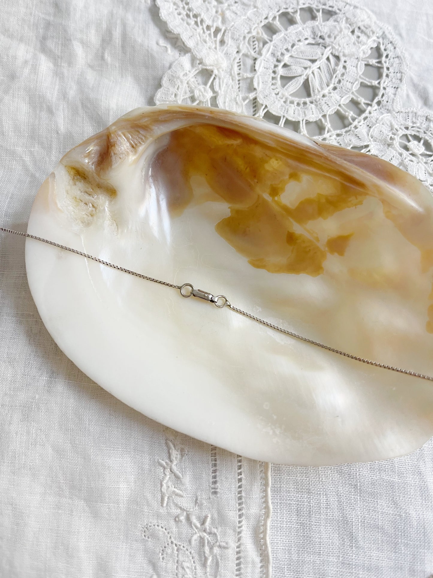 Vintage Engravable Silver Necklace