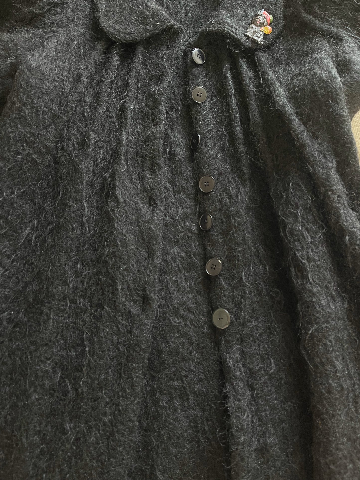 1970‘s Black Mohair Dress.