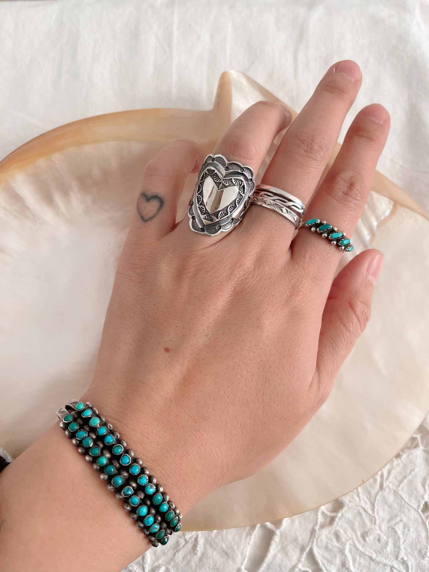 Sunshine Reeves Heart Band Ring.