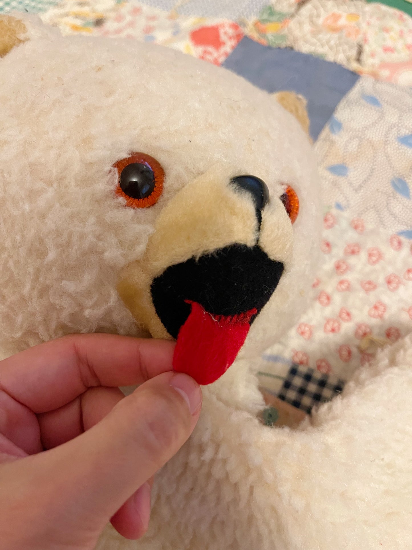 Vintage Snuggle Bear Plush Backpack