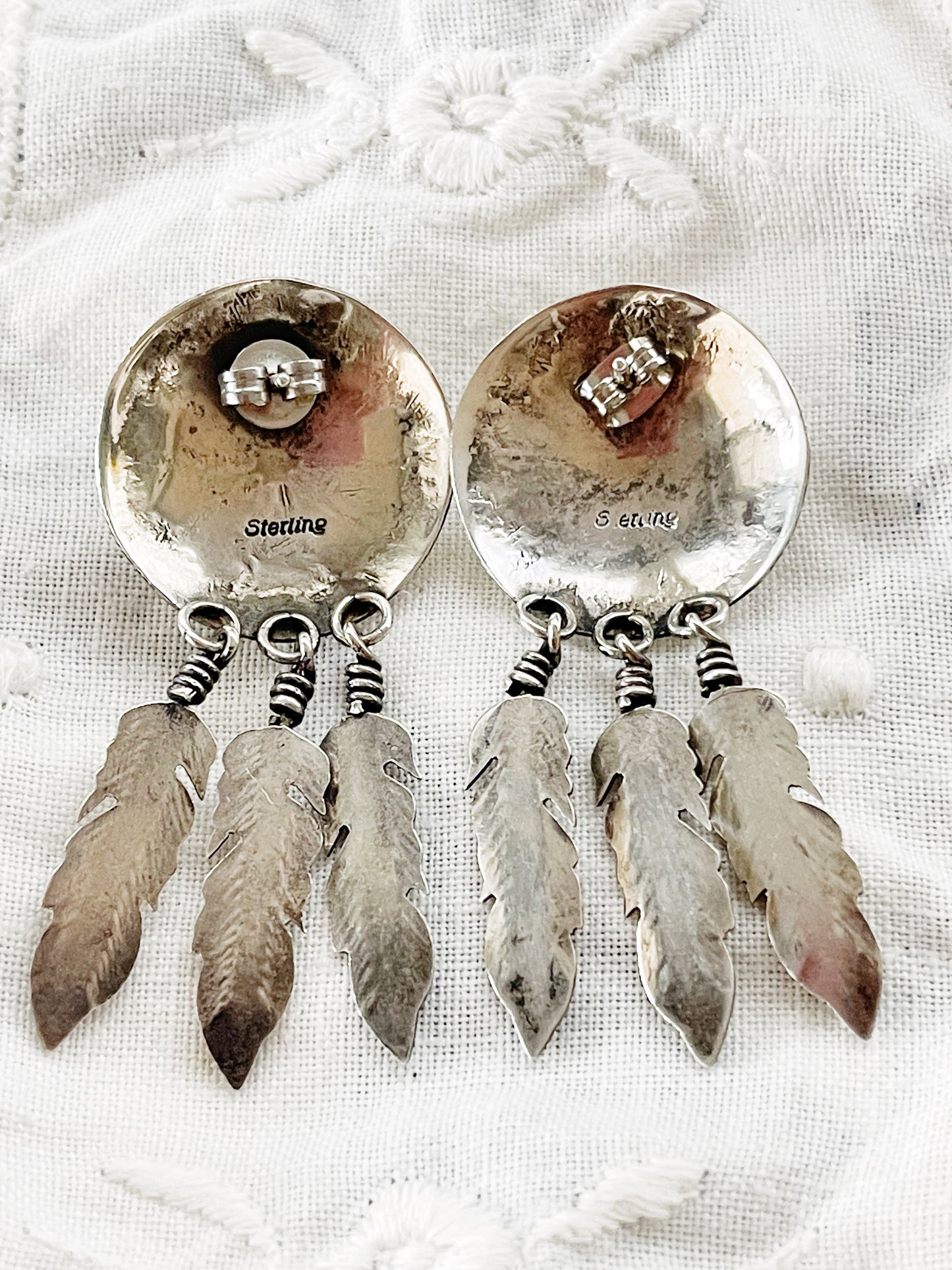 Navajo Sterling Silver Dream Catcher Pierce