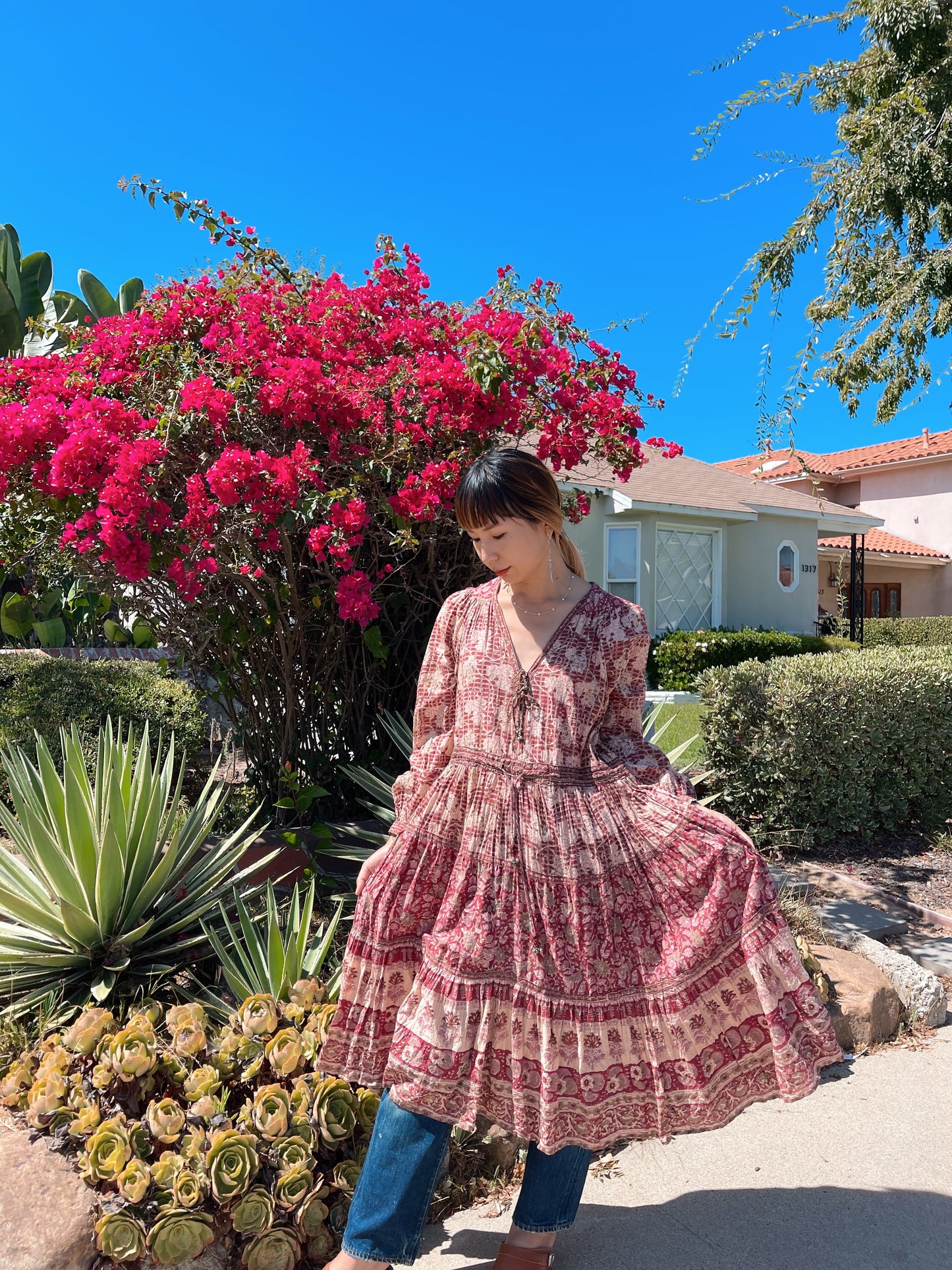 1970‘s PHOOL Indian Cotton Dress.