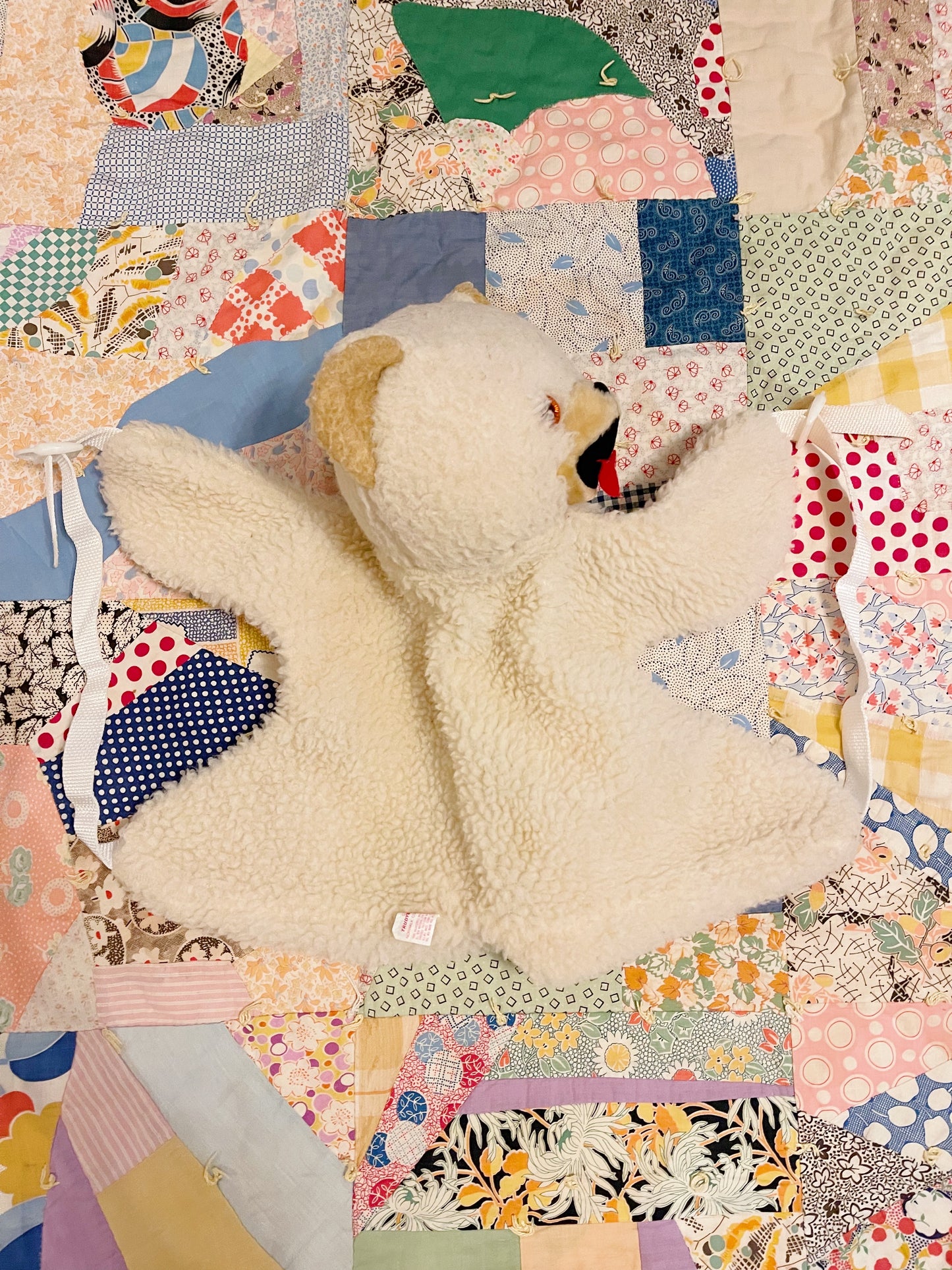 Vintage Snuggle Bear Plush Backpack