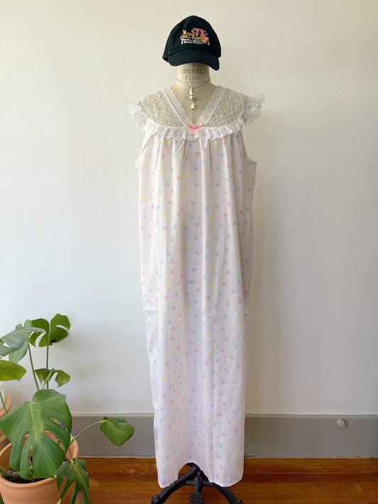 Cotton Butterfly Printed Long Dress
