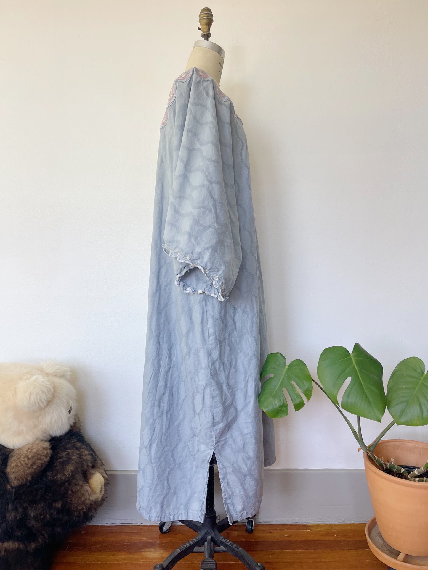 1990s Pail Colored Cotton Dress