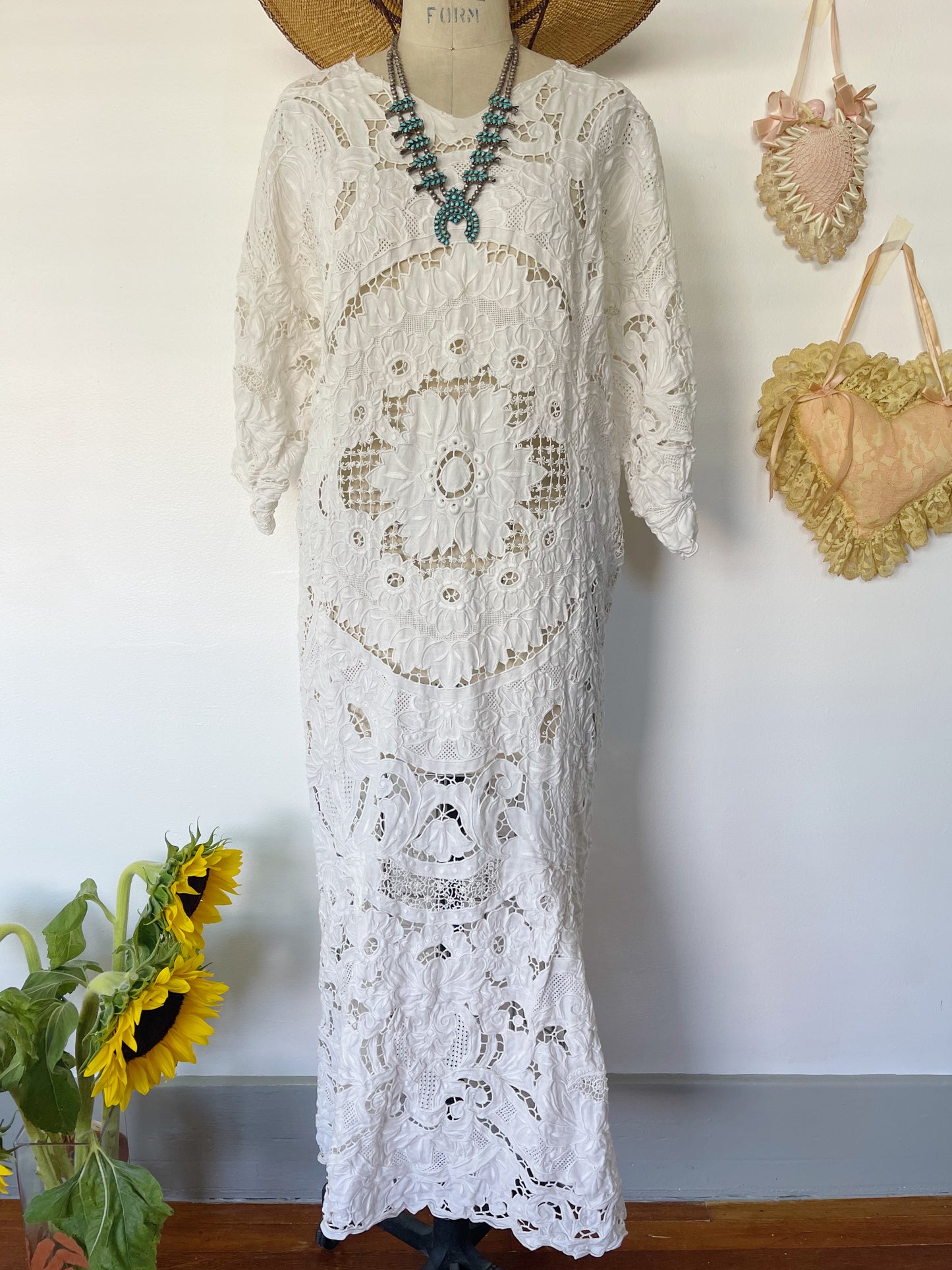Vintage Cotton Tablecloth Dress