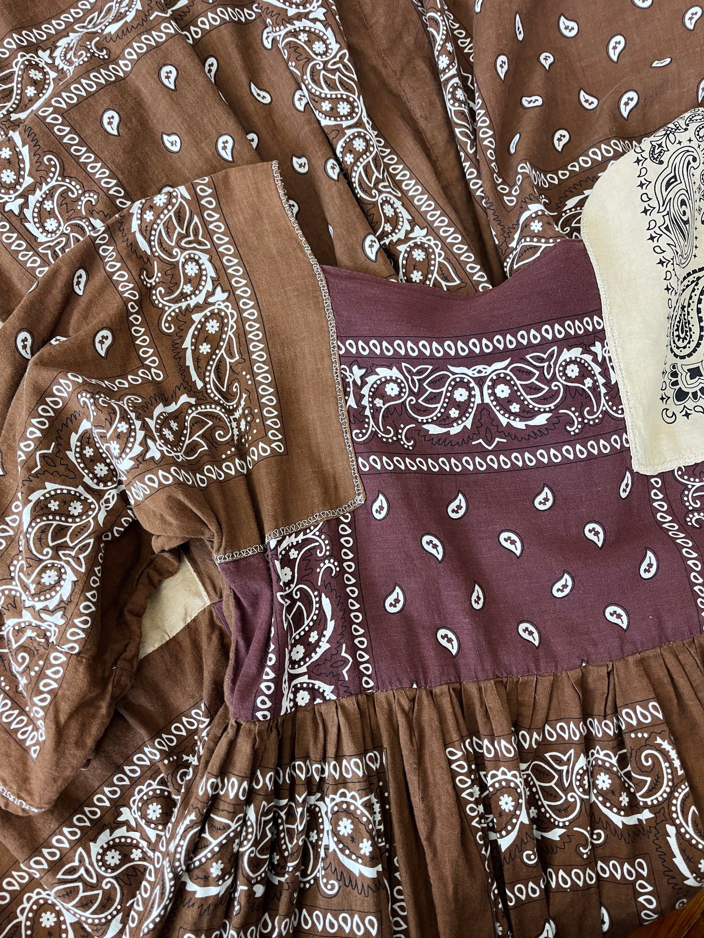 Vintage Bandana Long Dress
