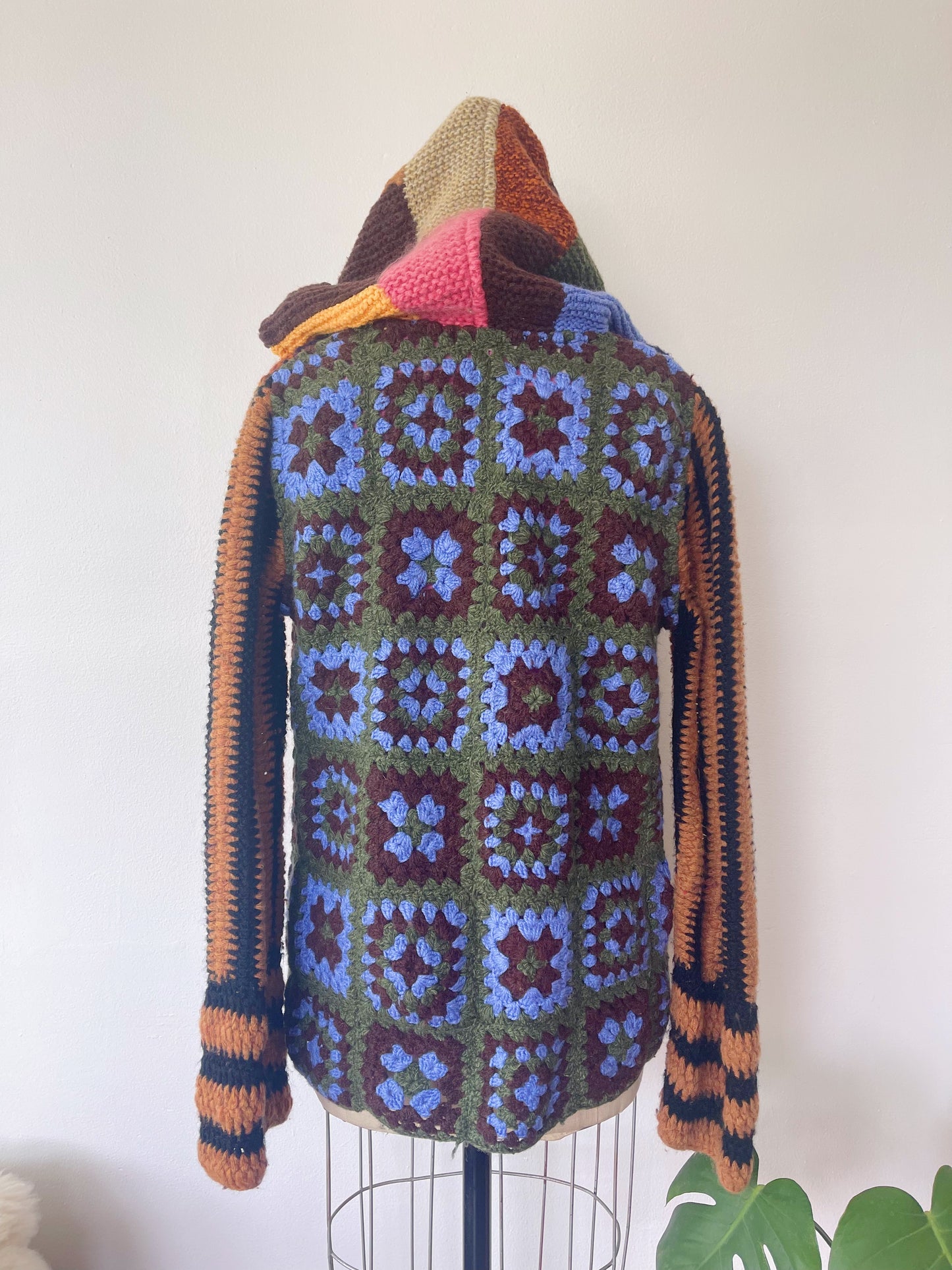 Bloc Knitting Zipper Blouson