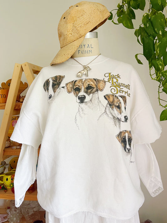 1990’s Jack Russell Terrier Cut Of Sweater.