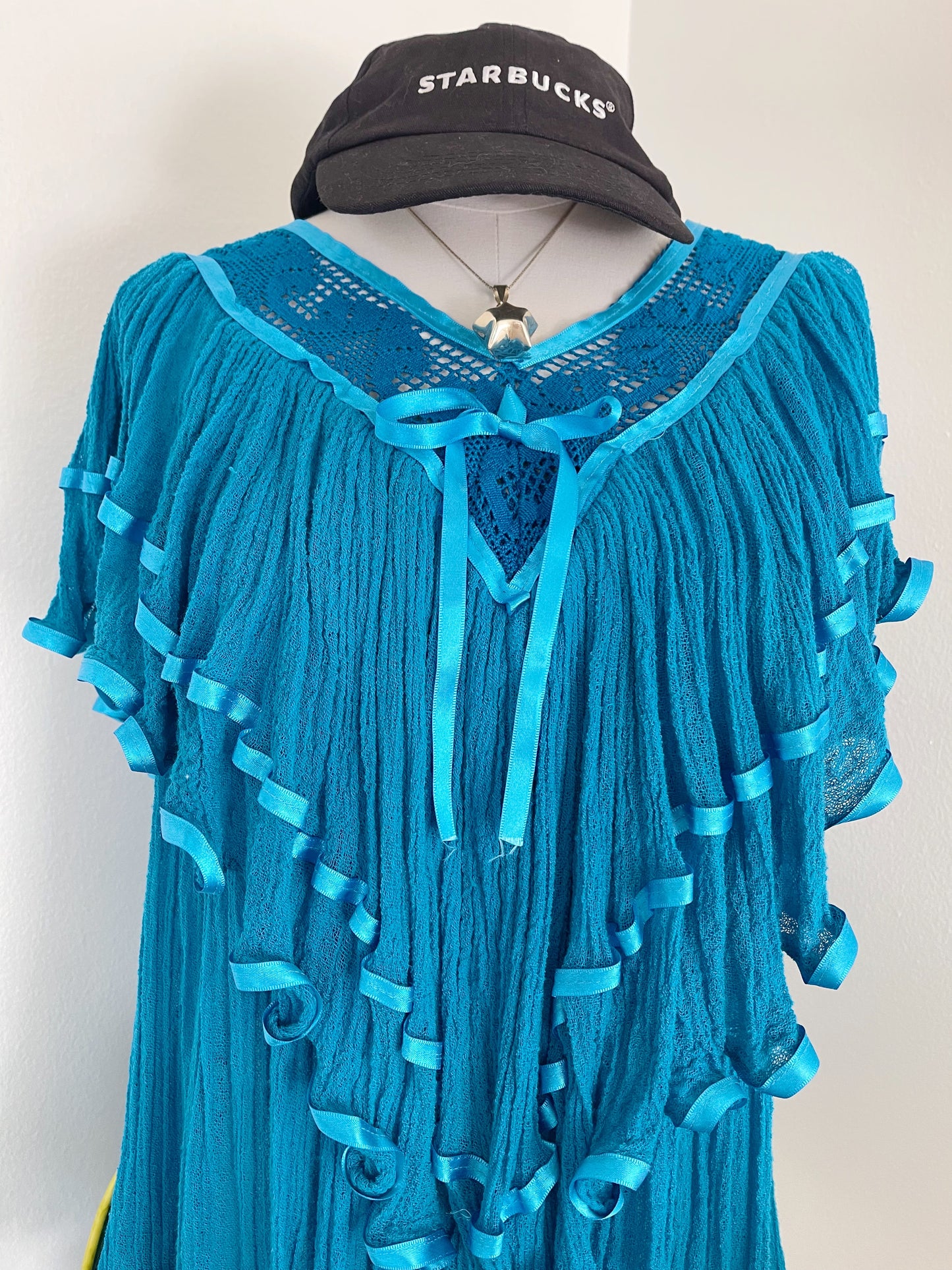 1990’s Right Blue Frill Tops From Mexico.