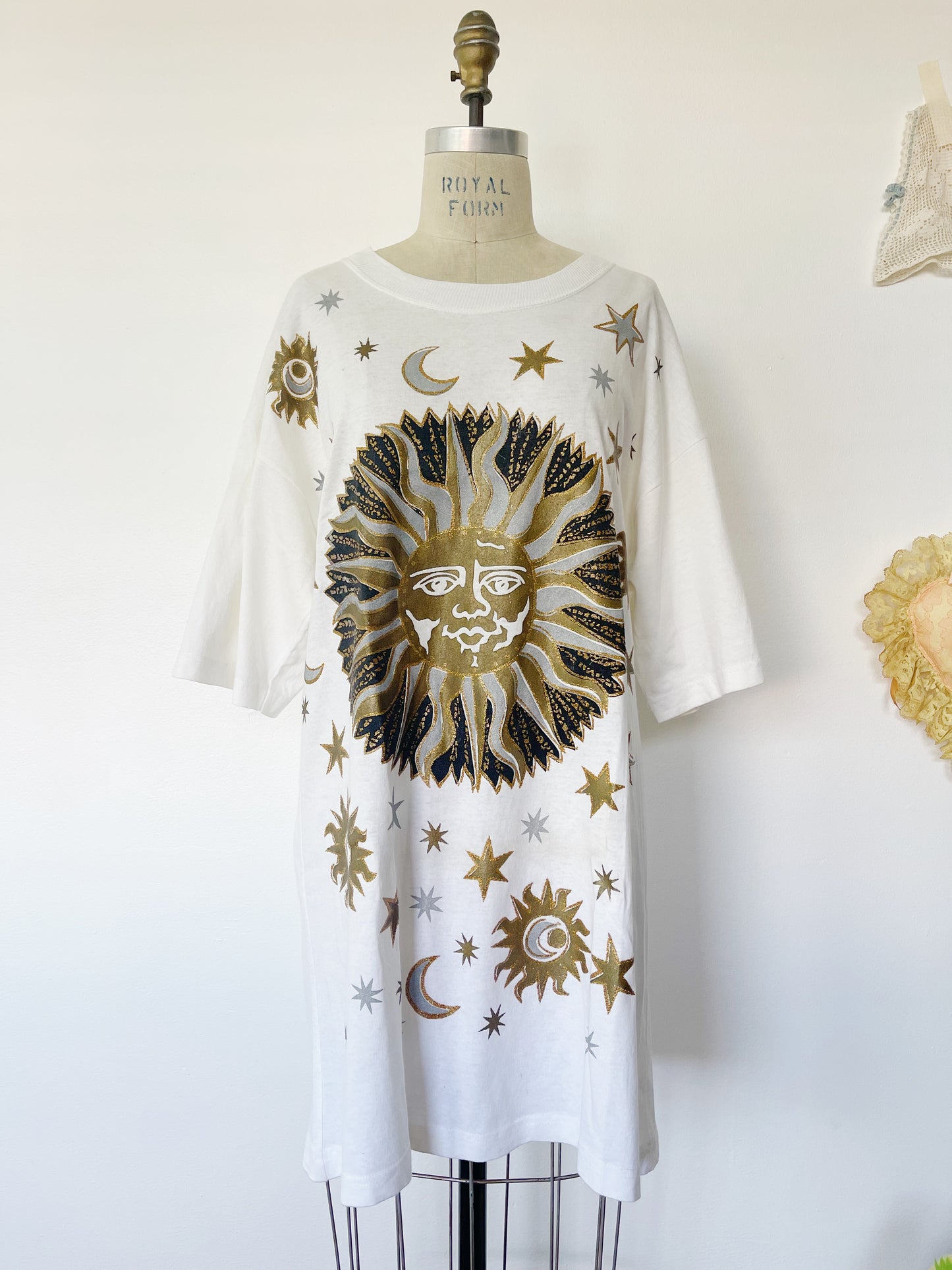 Sun and Moon Galaxy T-Shirt Dress