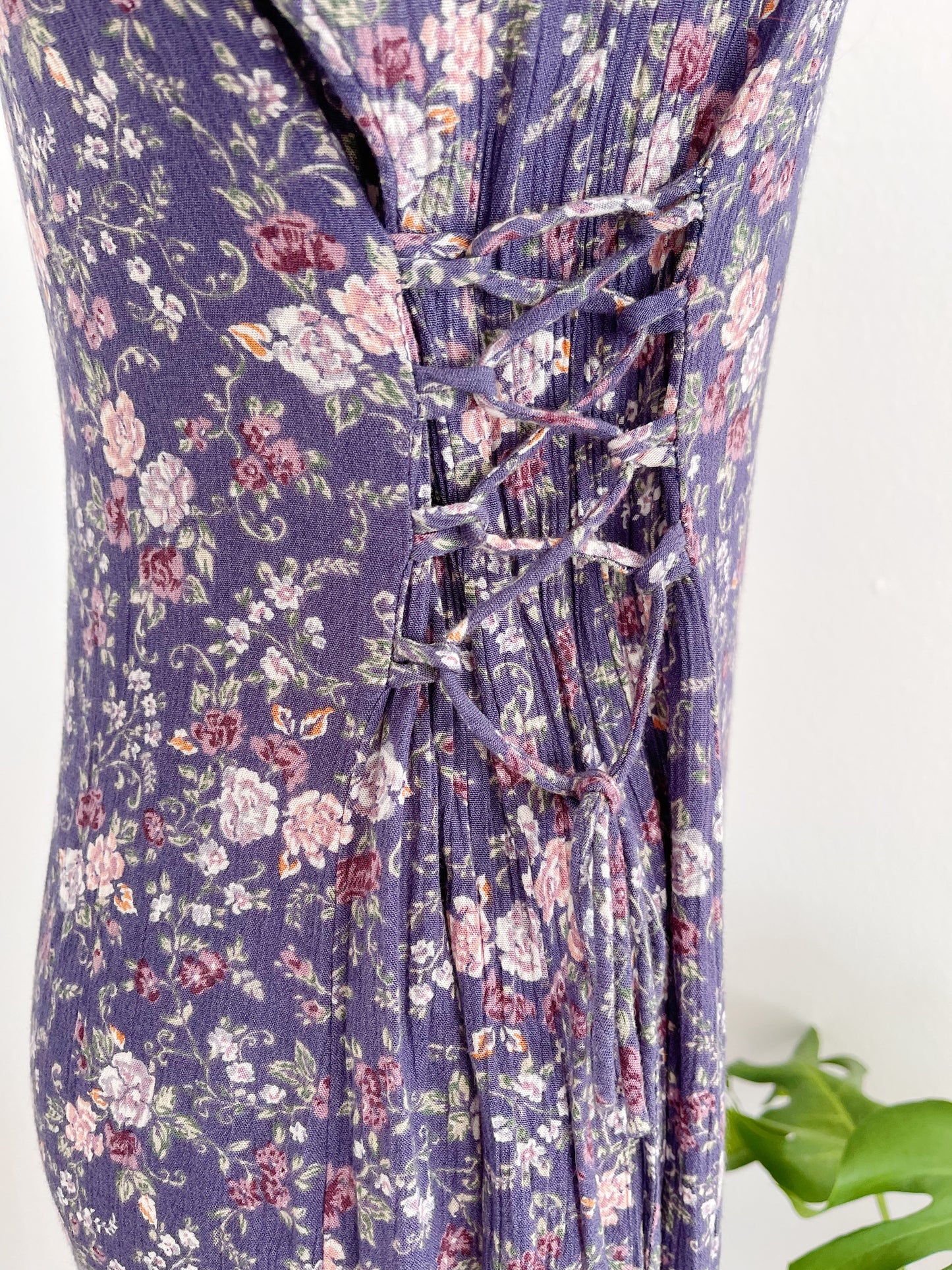 1990’s Flowered Rayon Jumpsuit.